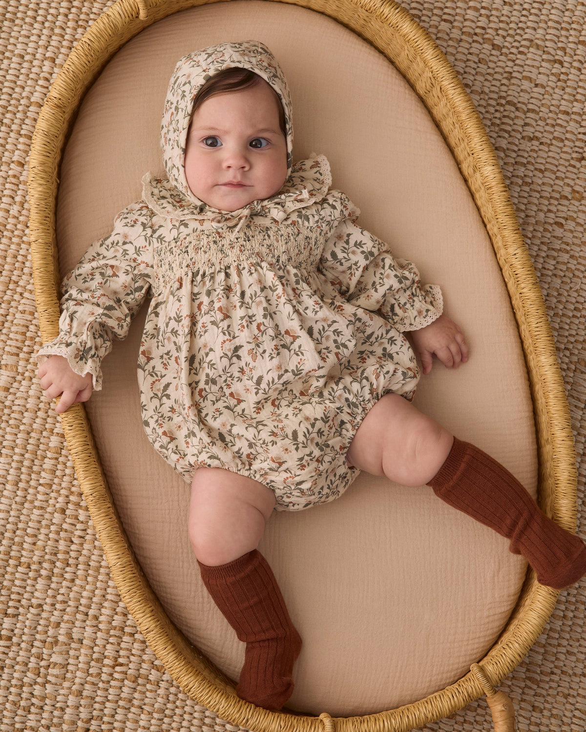 Callie Romper Holiday Floral - Rylee + Cru | Kids Clothes | Trendy Baby Clothes | Modern Infant Outfits |