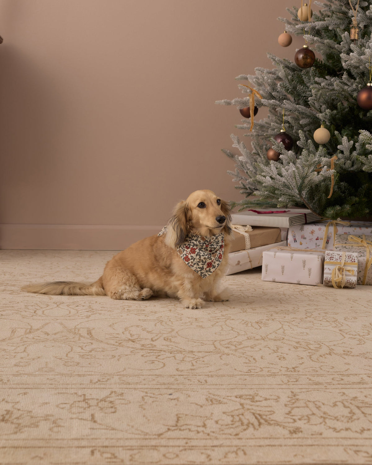 Dog Bandana Holiday Floral - Rylee + Cru | Kids Clothes | Trendy Baby Clothes | Modern Infant Outfits |