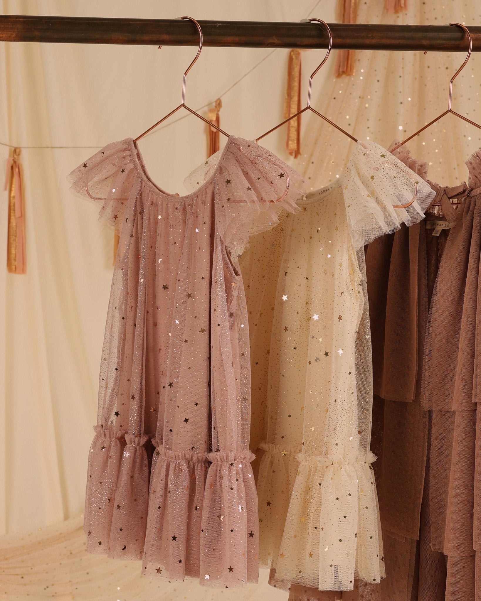 Edie Dress || Champagne Stars - Rylee + Cru Canada