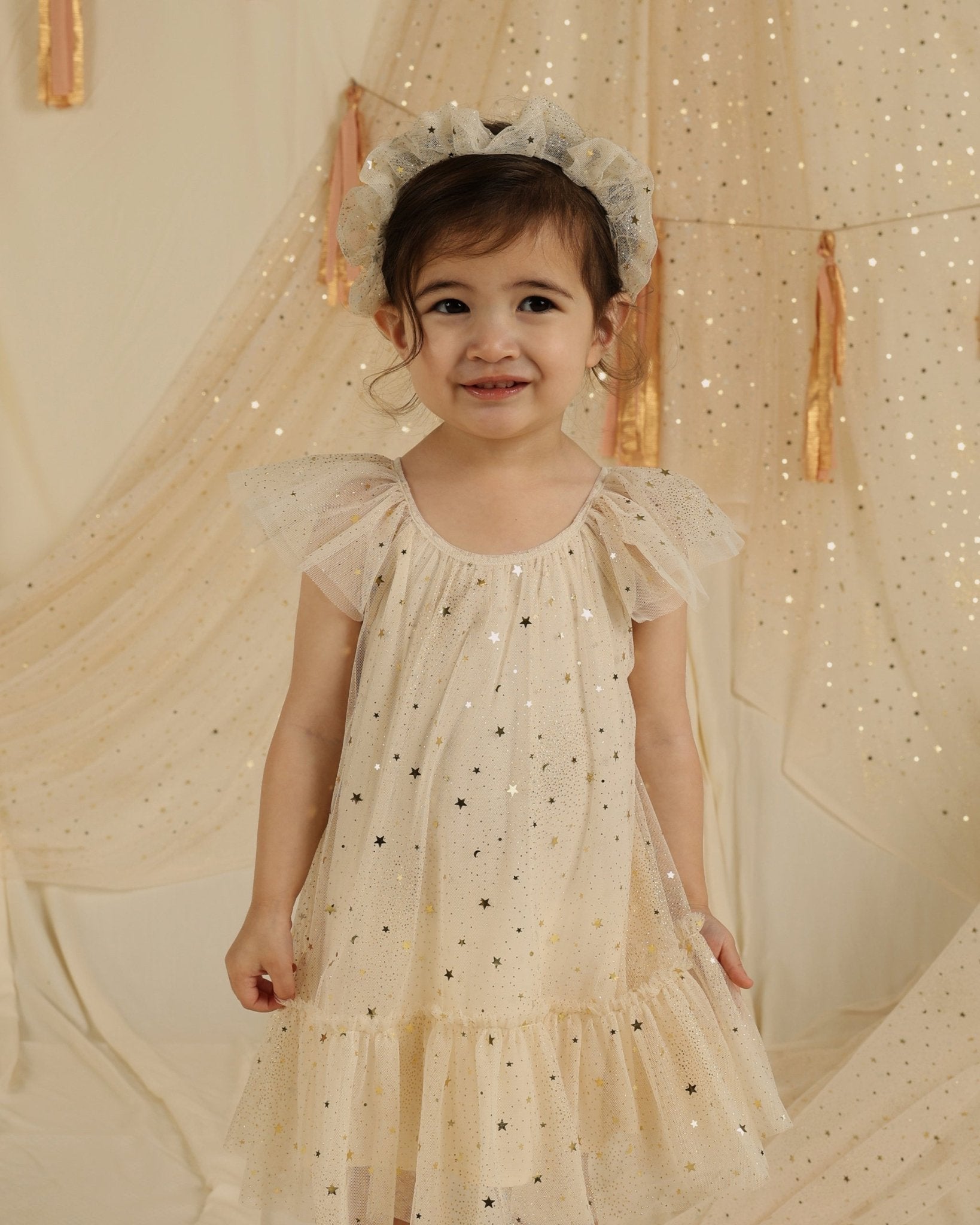 Edie Dress || Champagne Stars - Rylee + Cru Canada