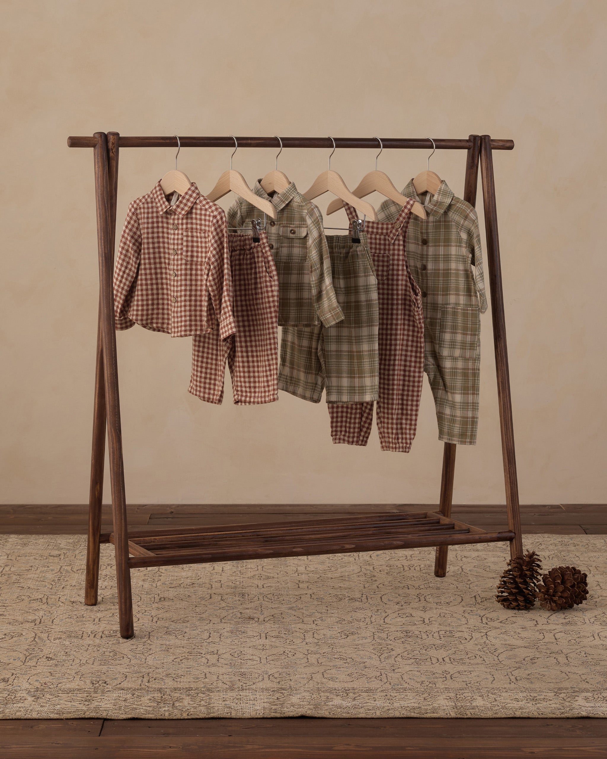 Palmer Pant Olive Dobby Plaid - Rylee + Cru | Kids Clothes | Trendy Baby Clothes | Modern Infant Outfits |