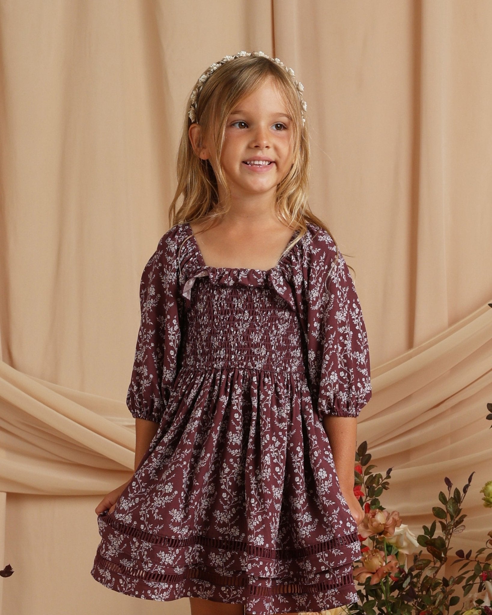 Elodie Dress || Winter Vines - Rylee + Cru Canada