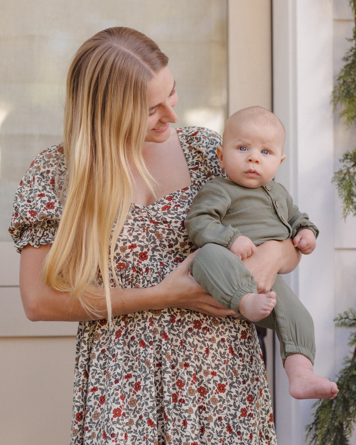 Woven Jumpsuit Spruce - Rylee + Cru | Kids Clothes | Trendy Baby Clothes | Modern Infant Outfits |