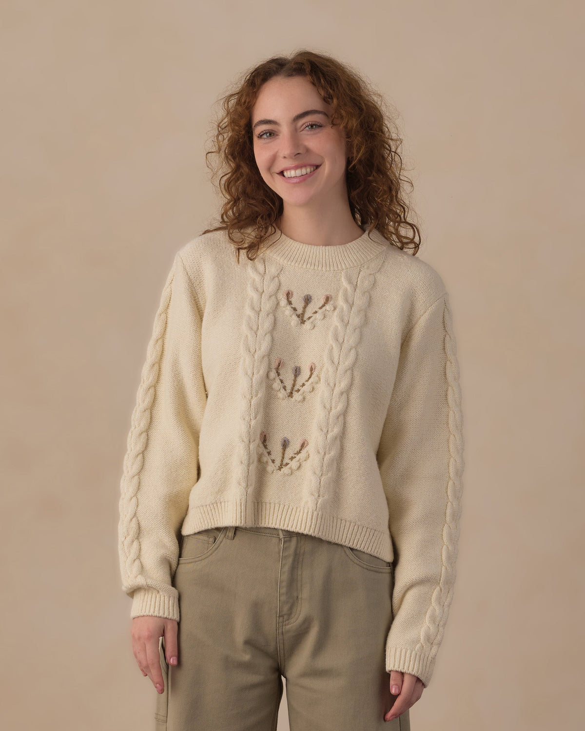 Women's Reagan Sweater Natural - Rylee + Cru | Kids Clothes | Trendy Baby Clothes | Modern Infant Outfits |