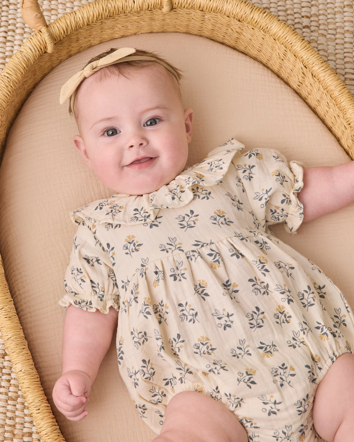 Collared Romper French Floral - Rylee + Cru | Kids Clothes | Trendy Baby Clothes | Modern Infant Outfits |