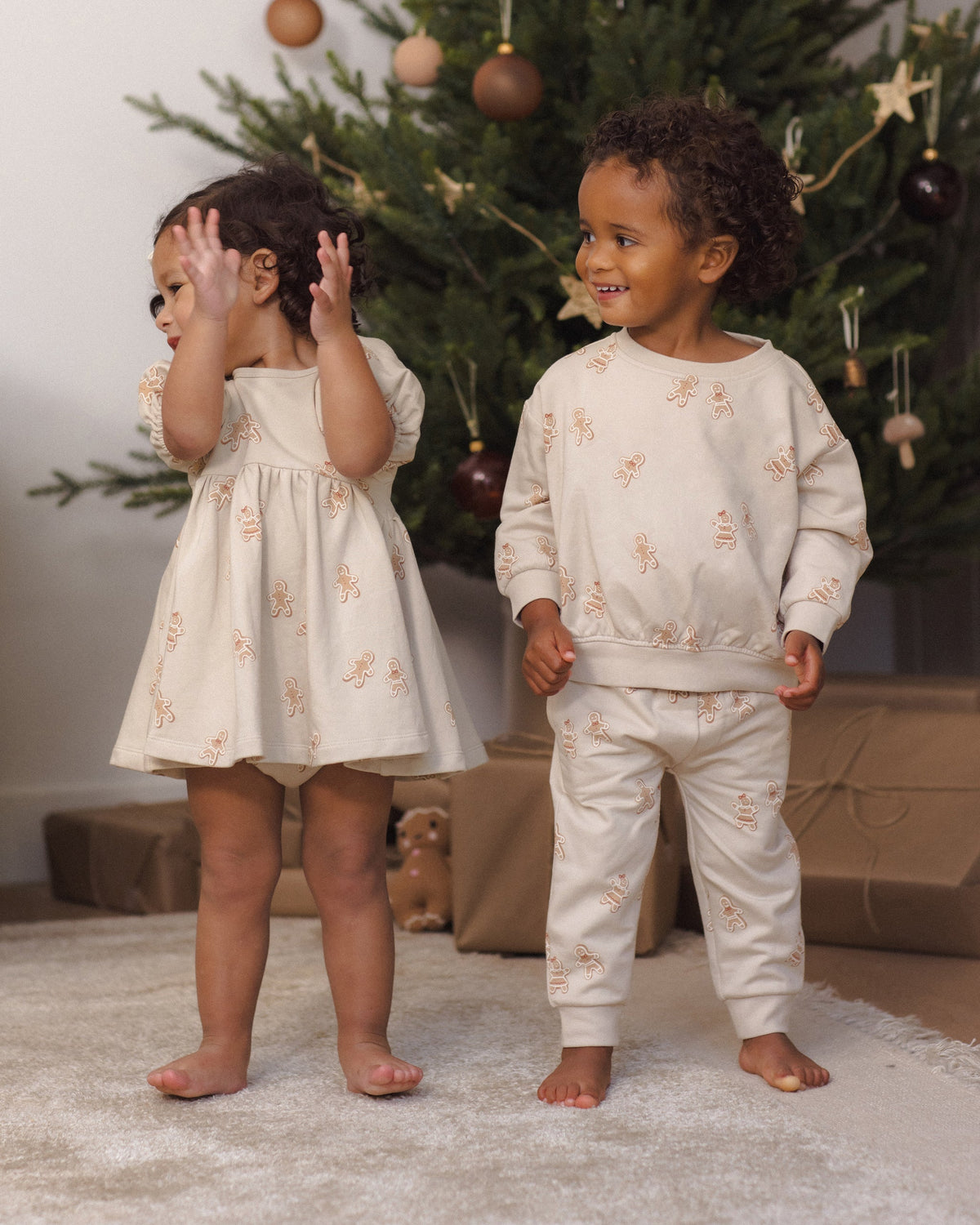 Relaxed Fleece Sweatpant Gingerbread - Rylee + Cru | Kids Clothes | Trendy Baby Clothes | Modern Infant Outfits |