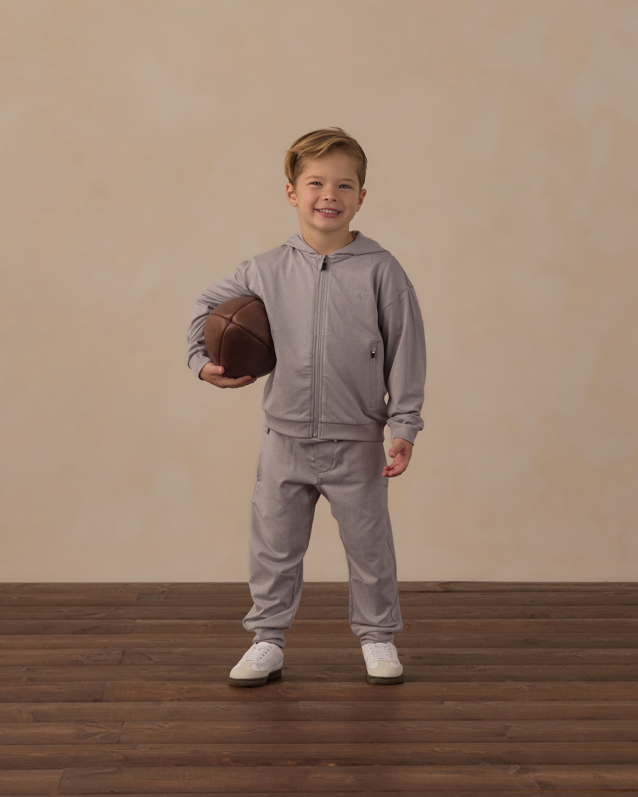 Century Tech Jogger Heathered Dusty Blue - Rylee + Cru | Kids Clothes | Trendy Baby Clothes | Modern Infant Outfits |