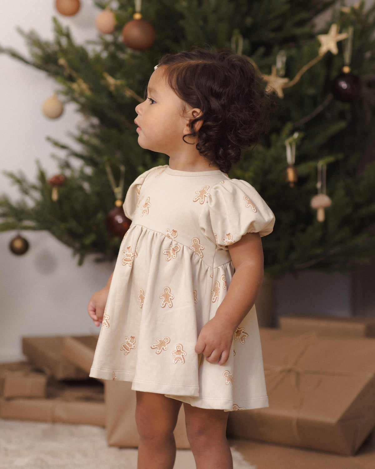 Darla Dress Gingerbread - Rylee + Cru | Kids Clothes | Trendy Baby Clothes | Modern Infant Outfits |
