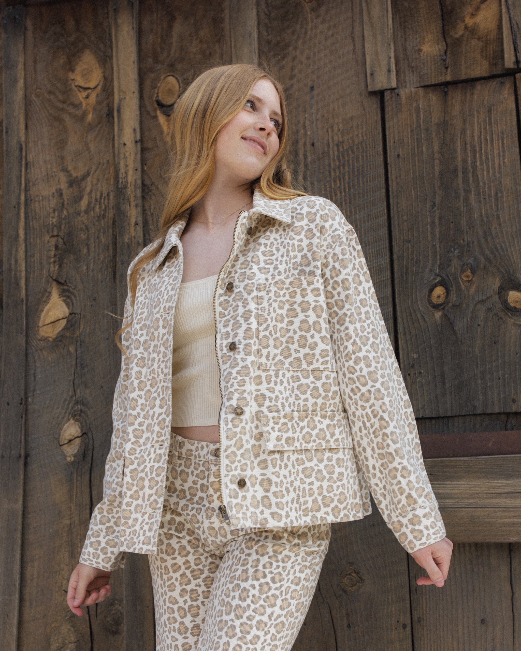 Teen Claire Jacket Leopard - Rylee + Cru | Kids Clothes | Trendy Baby Clothes | Modern Infant Outfits |