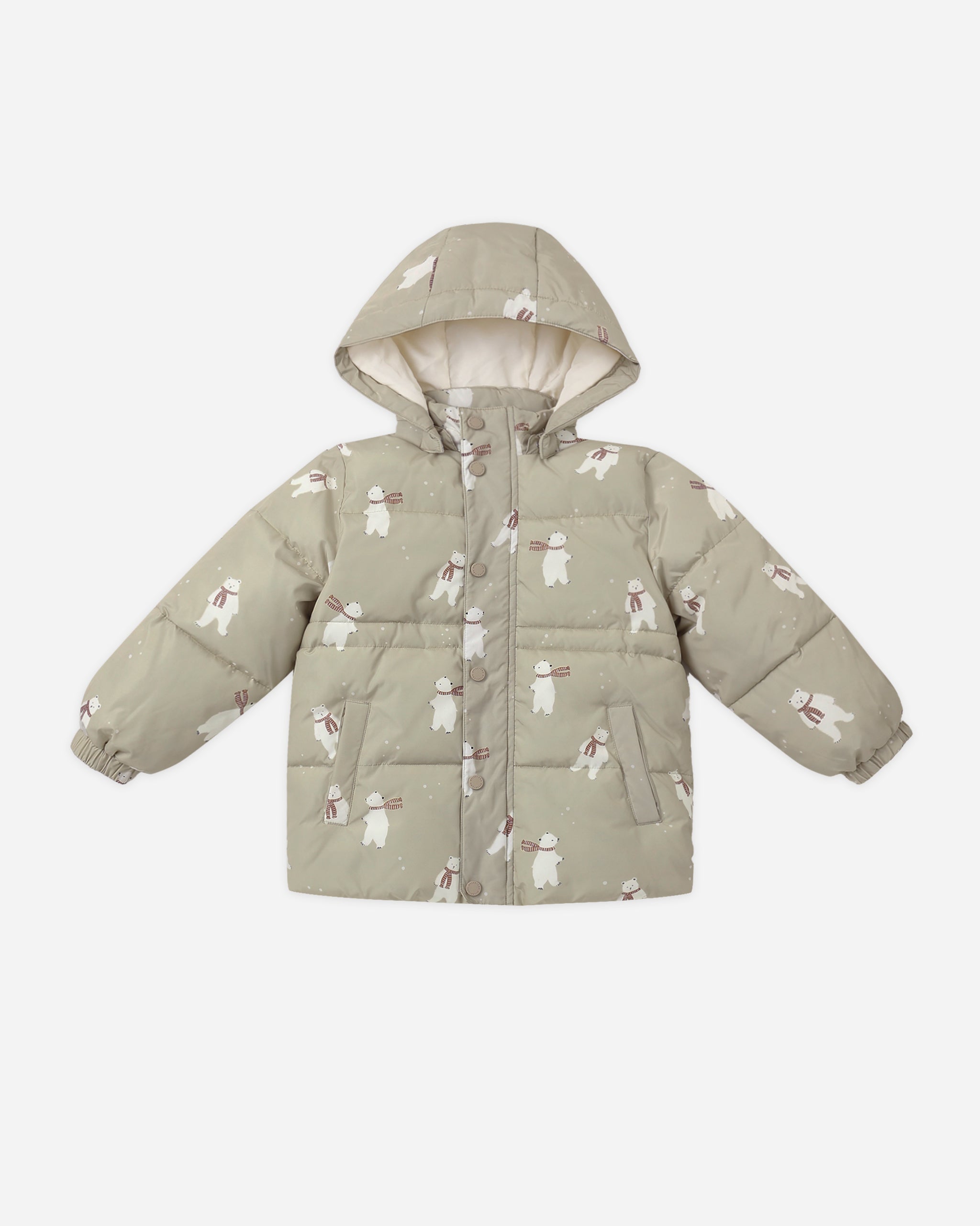 Puffer Jacket Polar Bears - Rylee + Cru | Kids Clothes | Trendy Baby Clothes | Modern Infant Outfits |