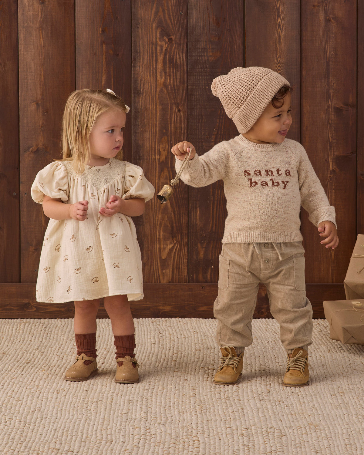 Beanie Heathered Latte - Rylee + Cru | Kids Clothes | Trendy Baby Clothes | Modern Infant Outfits |