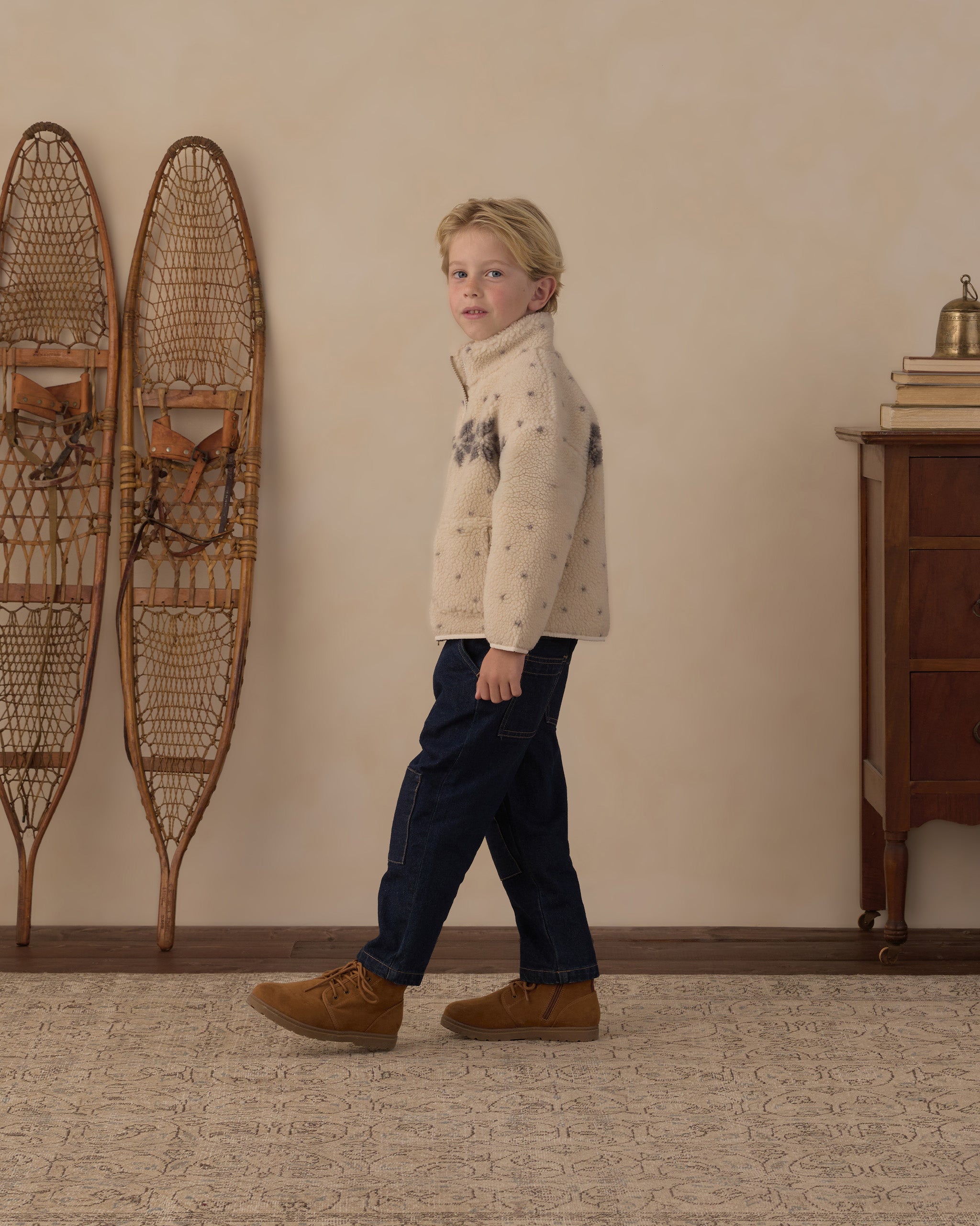 Felix Jacket Natural Fair Isle - Rylee + Cru | Kids Clothes | Trendy Baby Clothes | Modern Infant Outfits |