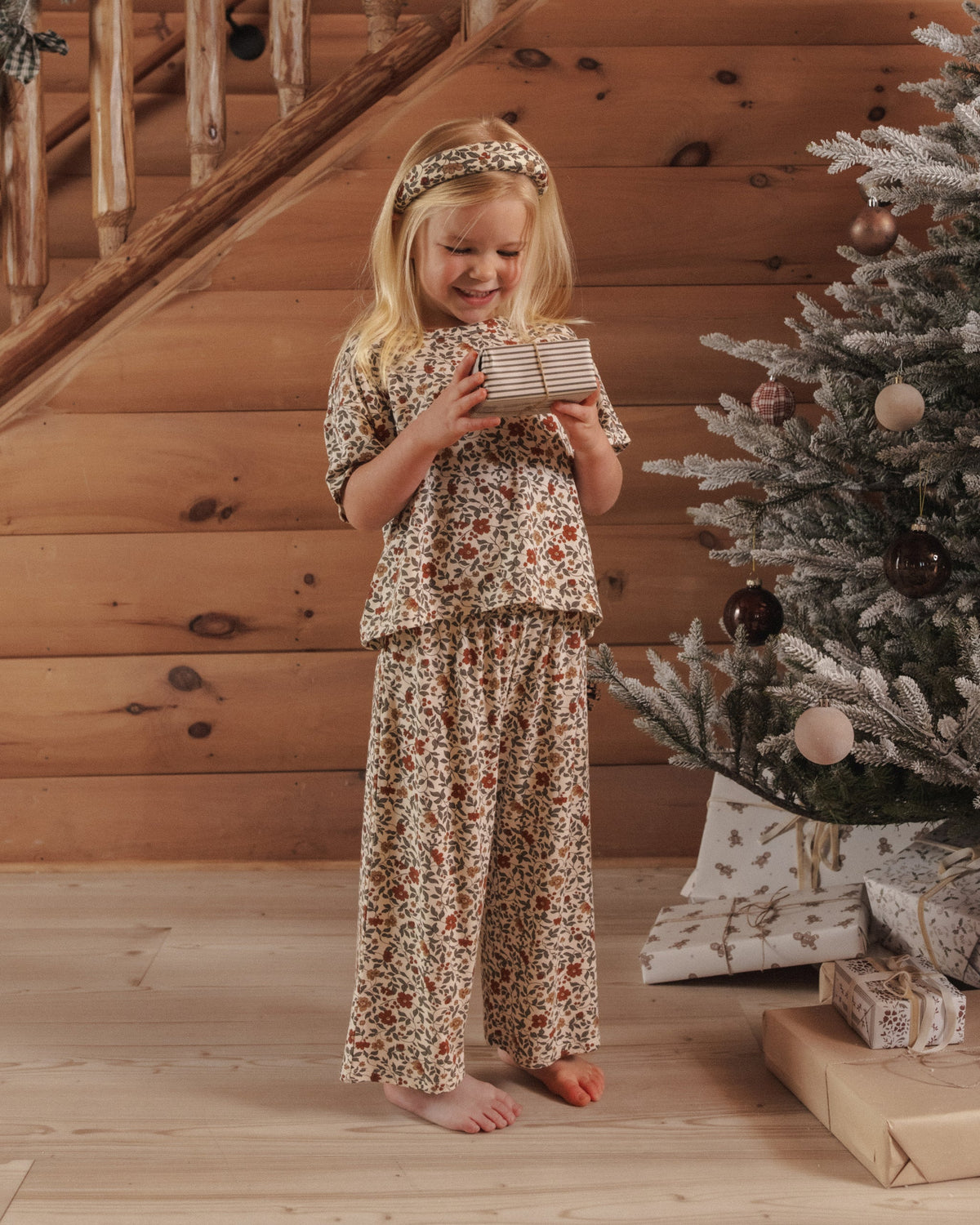 Padded Headband Holiday Floral - Rylee + Cru | Kids Clothes | Trendy Baby Clothes | Modern Infant Outfits |