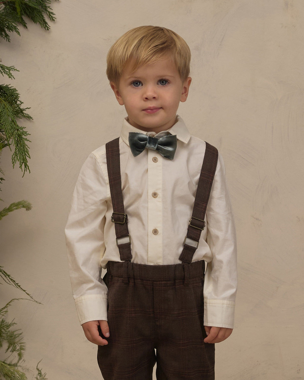 Suspender Pant Heathered Plaid
