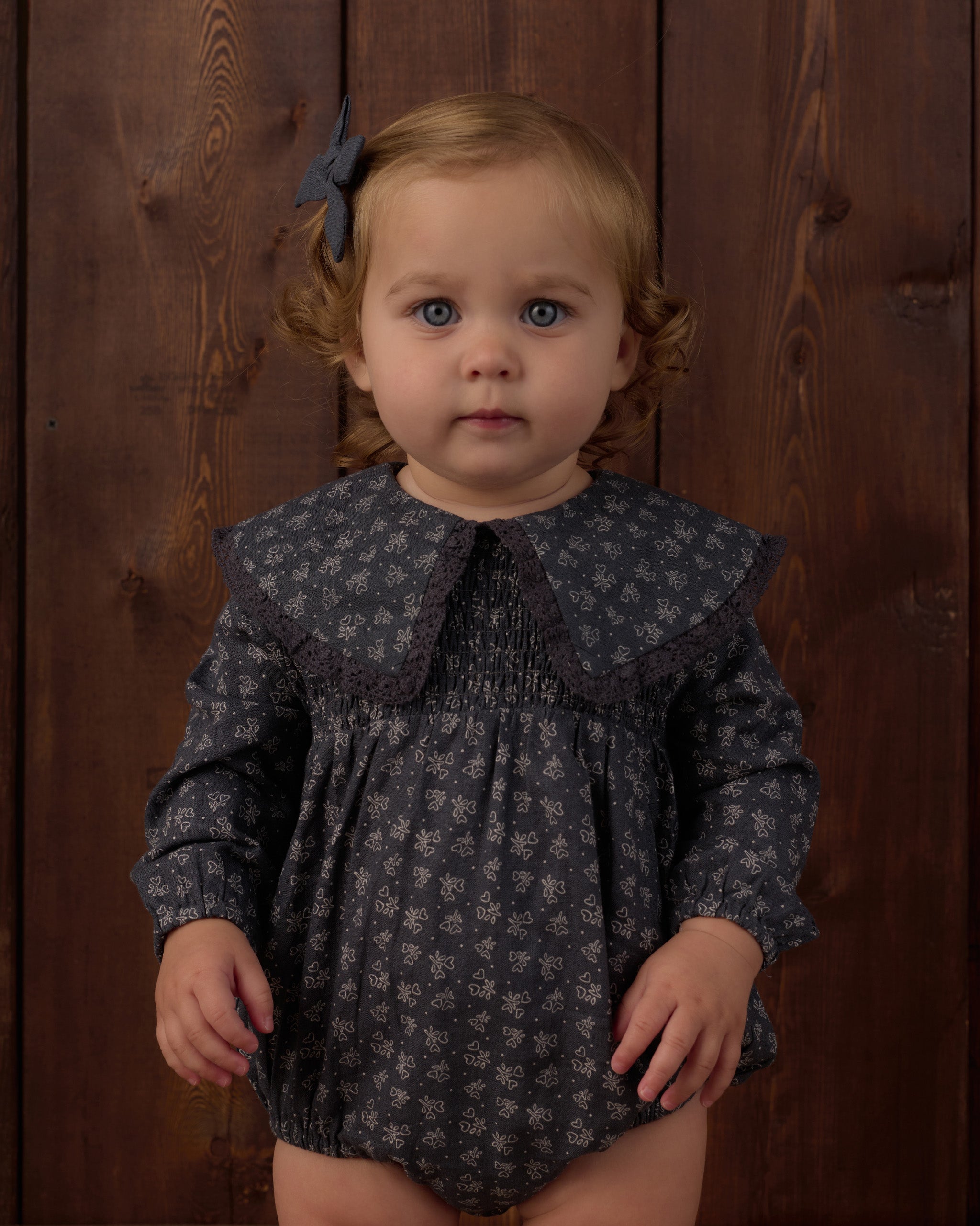 Fern Romper Heart Ditsy - Rylee + Cru | Kids Clothes | Trendy Baby Clothes | Modern Infant Outfits |