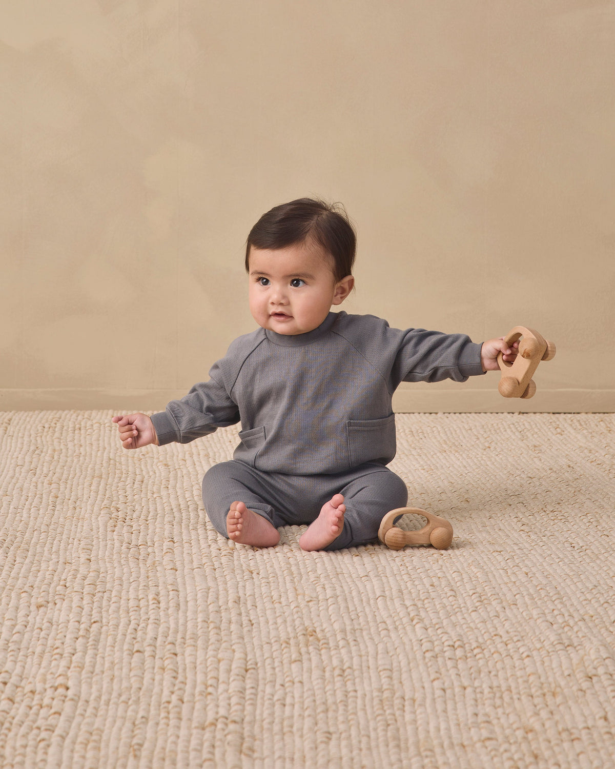 Pocket Sweatshirt Midnight - Rylee + Cru | Kids Clothes | Trendy Baby Clothes | Modern Infant Outfits |