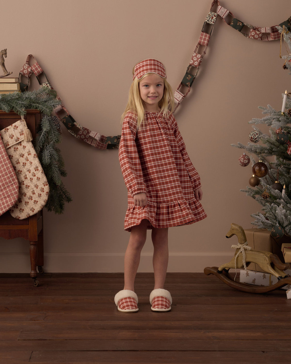 Slippers Ruby Plaid - Rylee + Cru | Kids Clothes | Trendy Baby Clothes | Modern Infant Outfits |