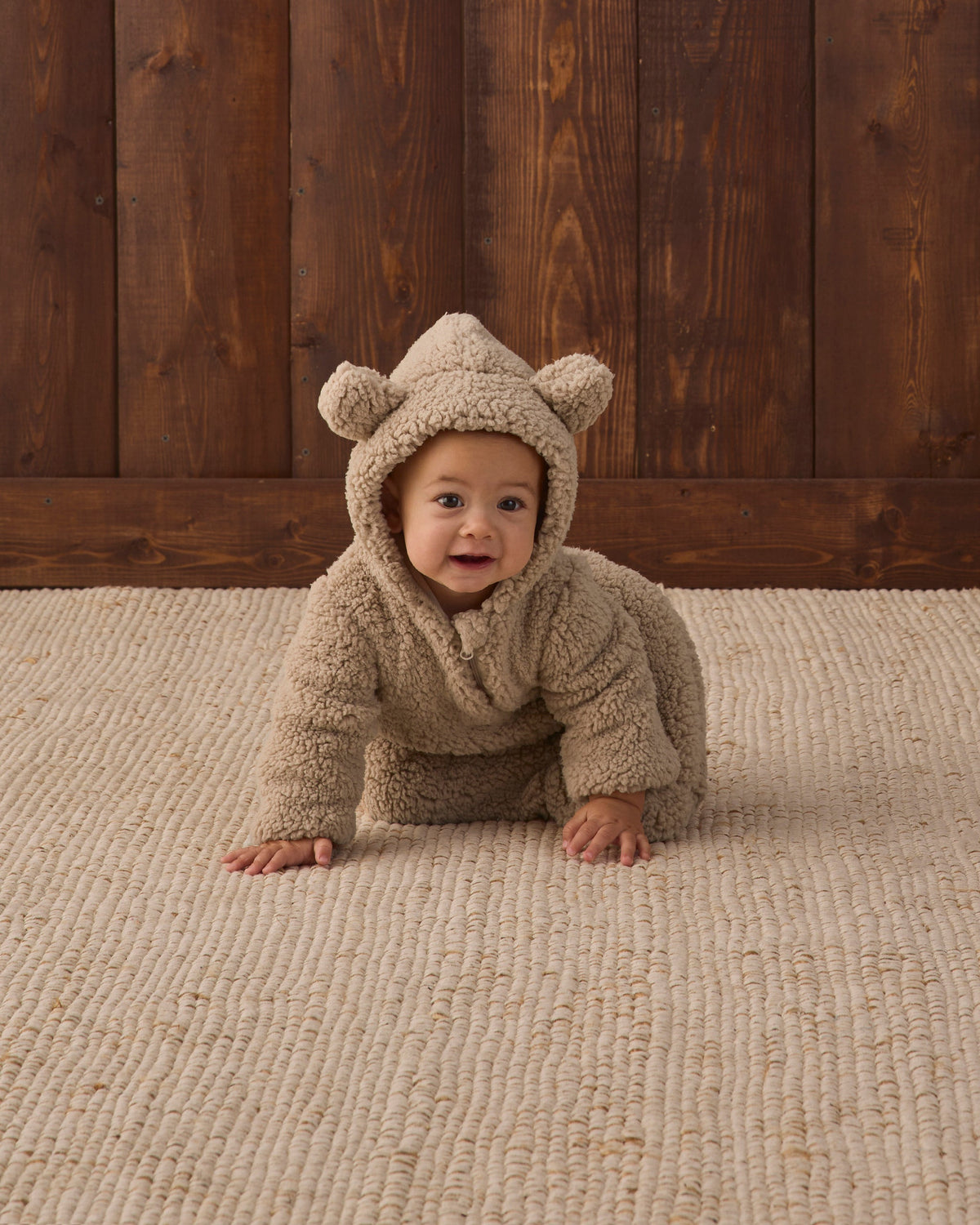 Bear Jumpsuit Latte - Rylee + Cru | Kids Clothes | Trendy Baby Clothes | Modern Infant Outfits |
