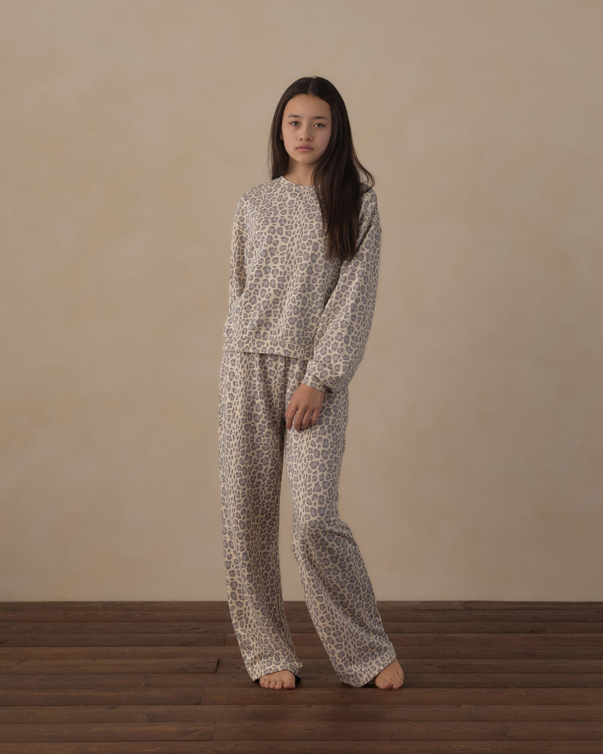 Teen Sweatpant Blue Leopard - Rylee + Cru | Kids Clothes | Trendy Baby Clothes | Modern Infant Outfits |