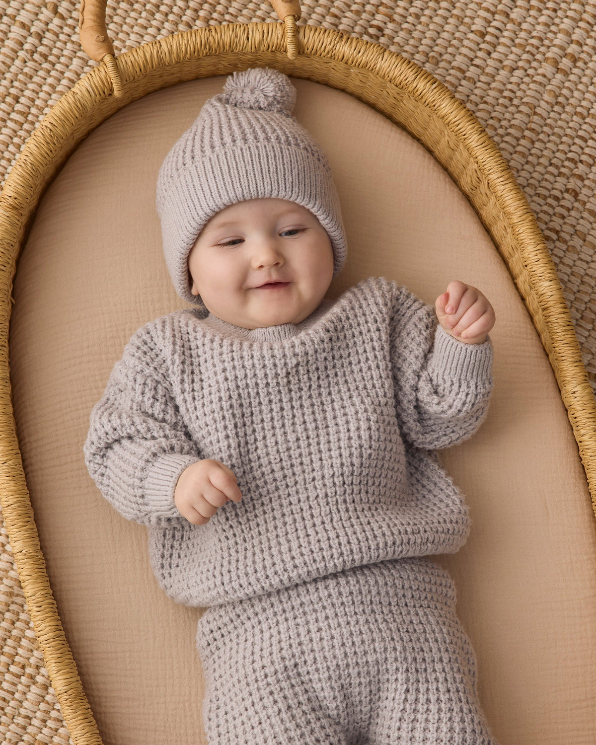 Chunky Knit Sweater Fog - Rylee + Cru | Kids Clothes | Trendy Baby Clothes | Modern Infant Outfits |
