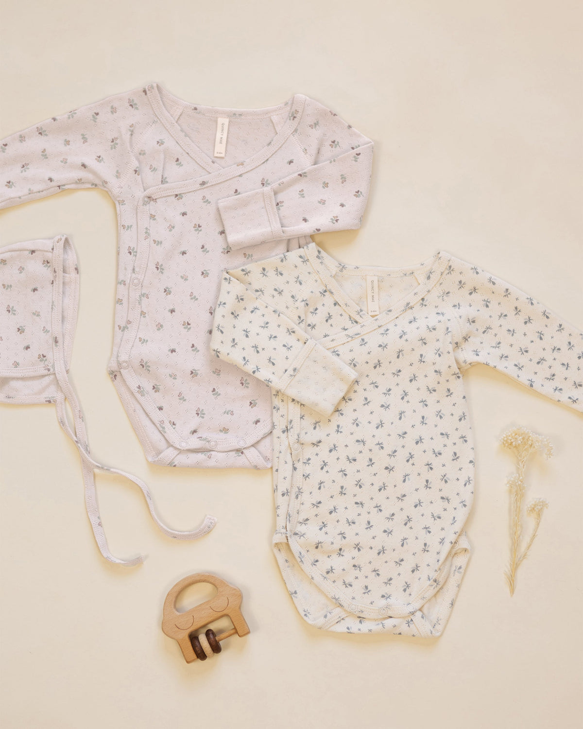 Baby Bonnet Heart Ditsy - Rylee + Cru | Kids Clothes | Trendy Baby Clothes | Modern Infant Outfits |
