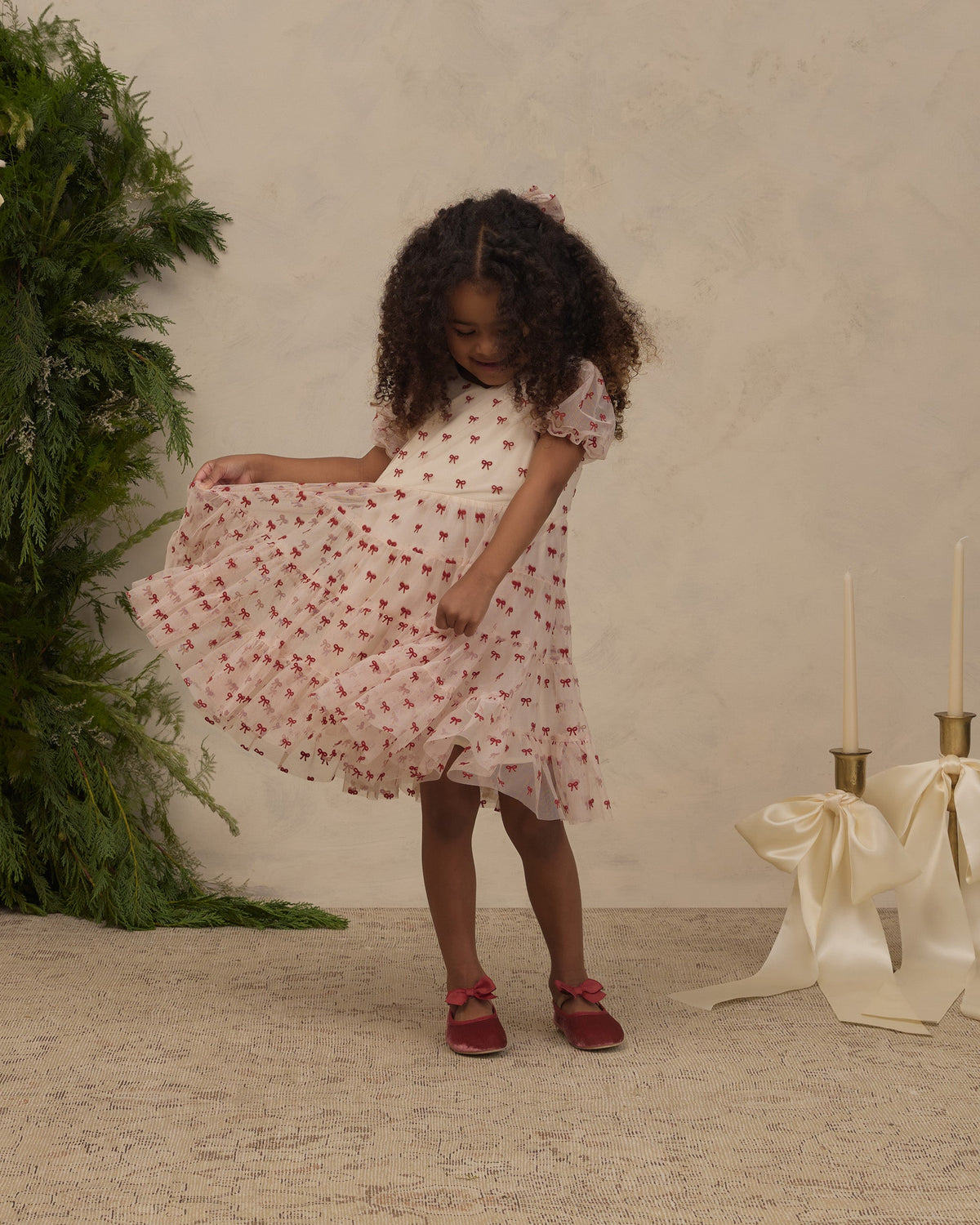 Robe Dottie à nœuds rubis