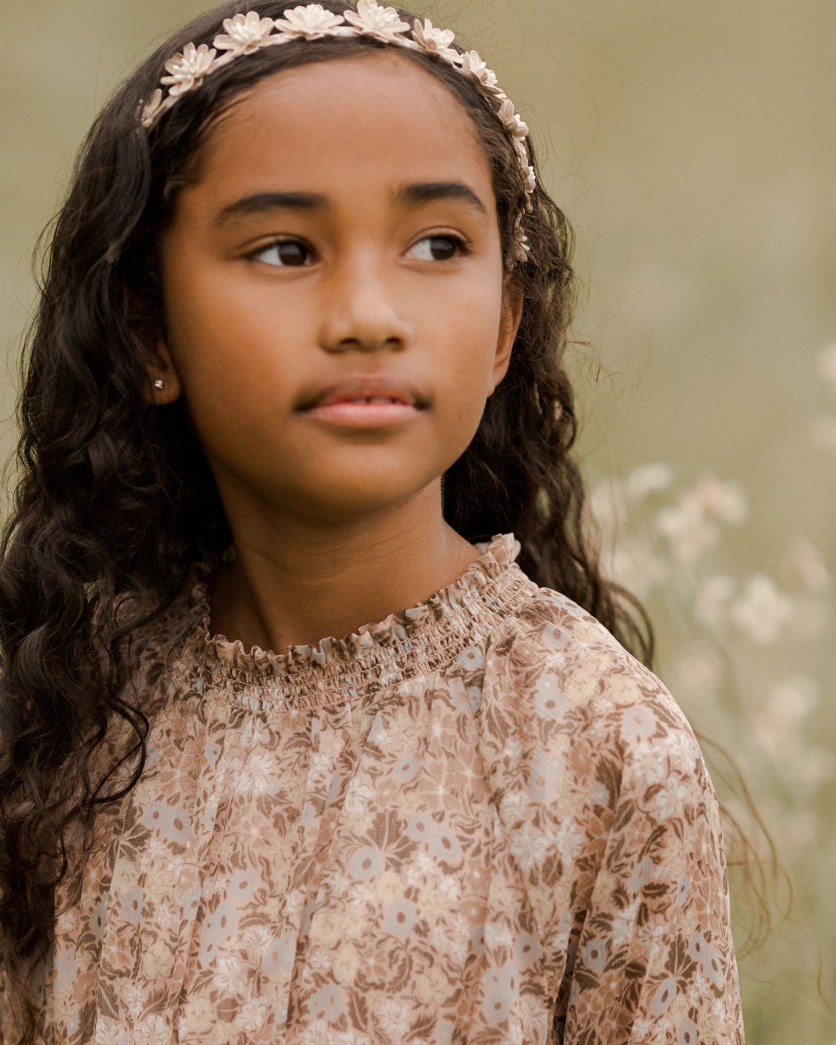 Floral Headband || Natural - Rylee + Cru Canada