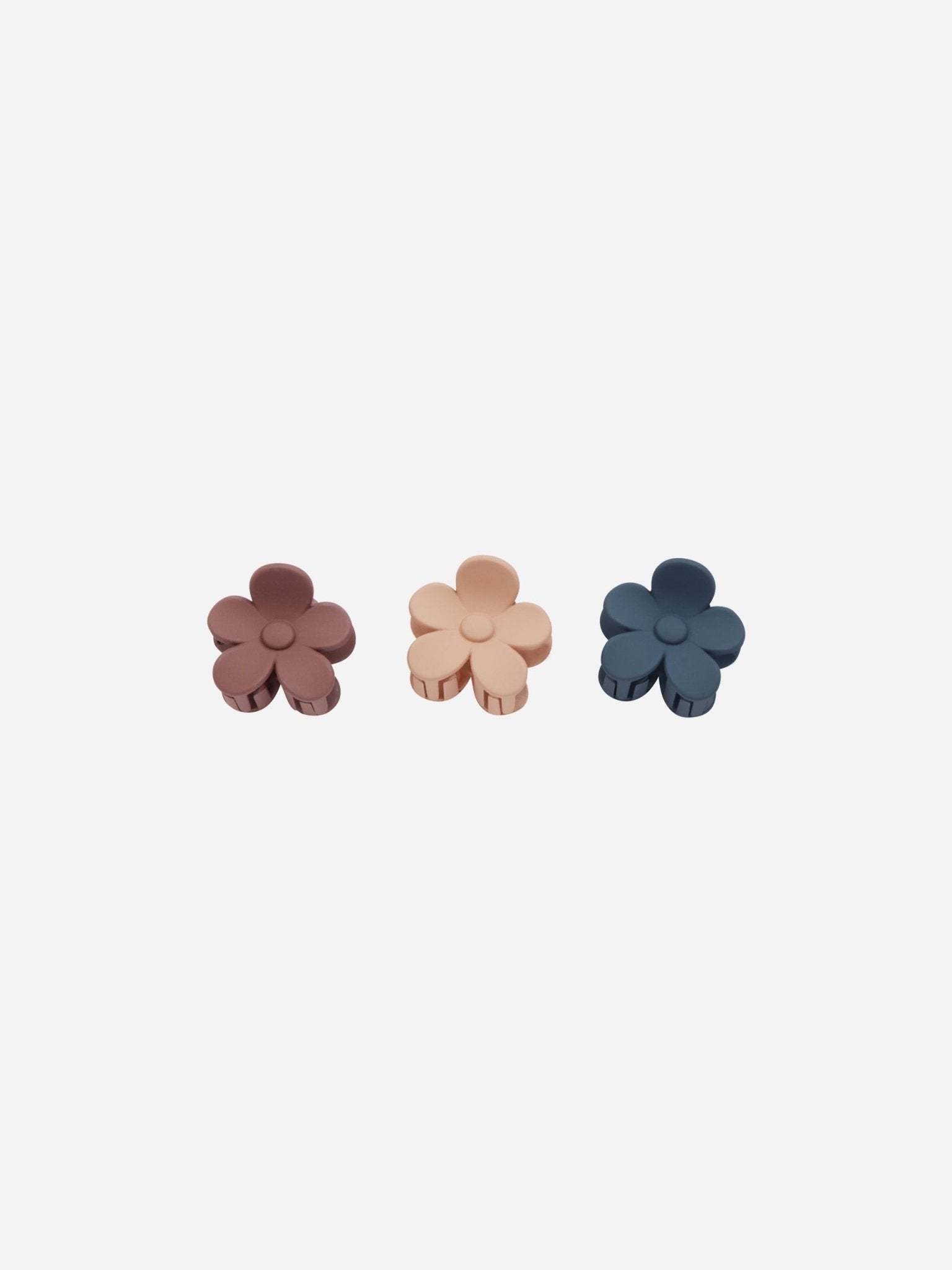 Flower Clip Set || Apricot, Indigo, Mulberry - Rylee + Cru Canada