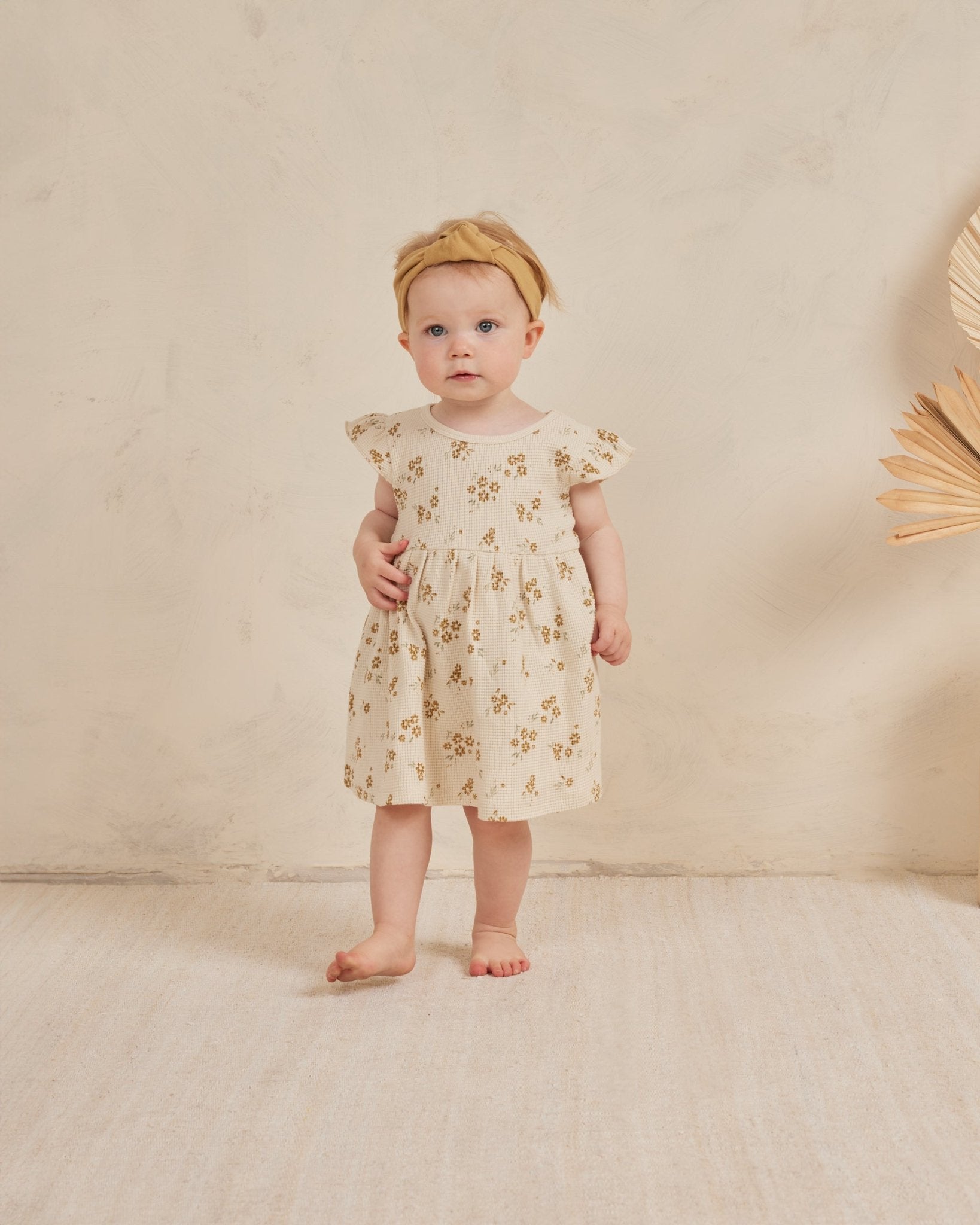 Flutter Sleeve Dress || Honey Flower - Rylee + Cru Canada