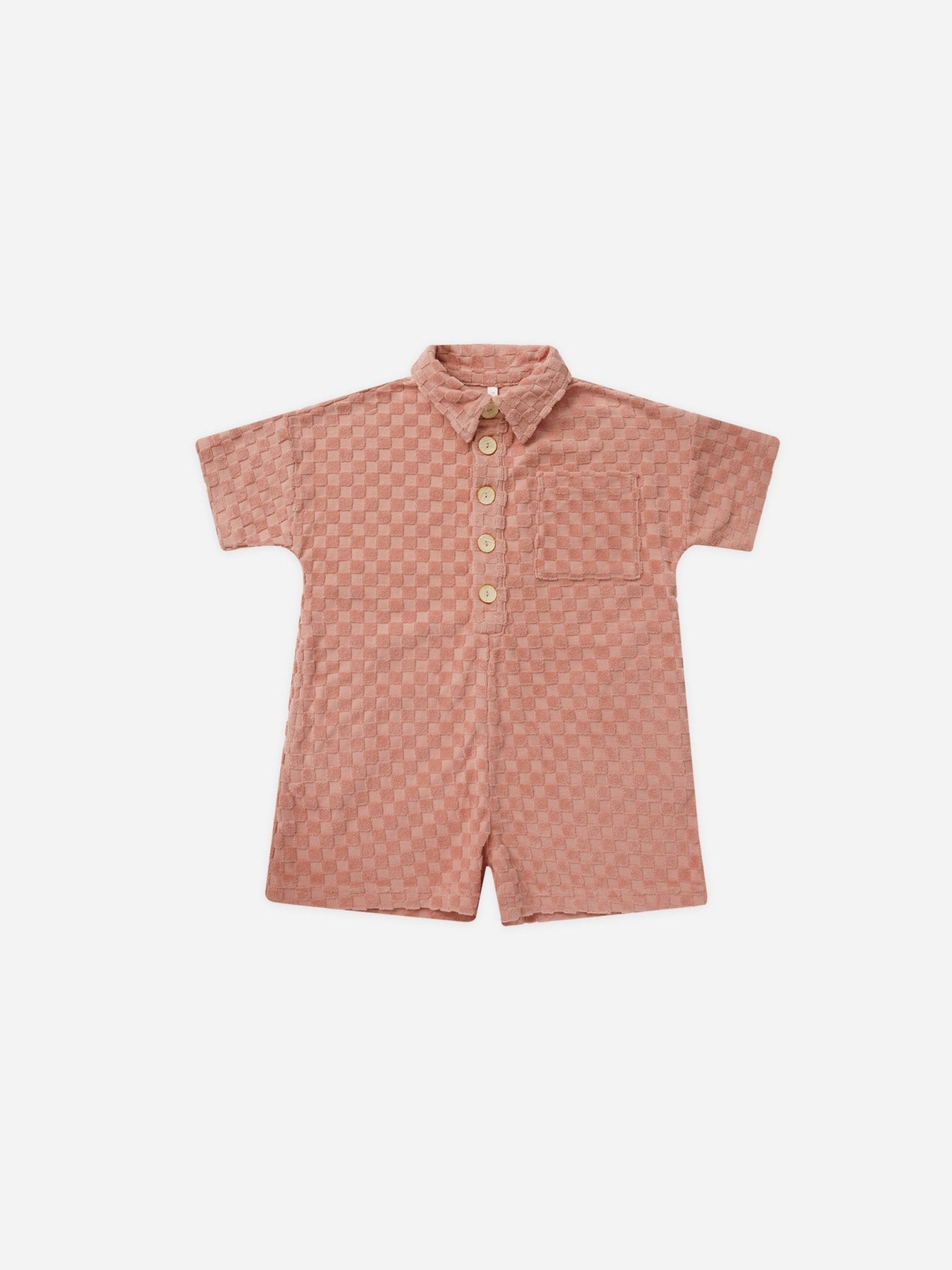 Frankie Romper || Pink Check - Rylee + Cru Canada