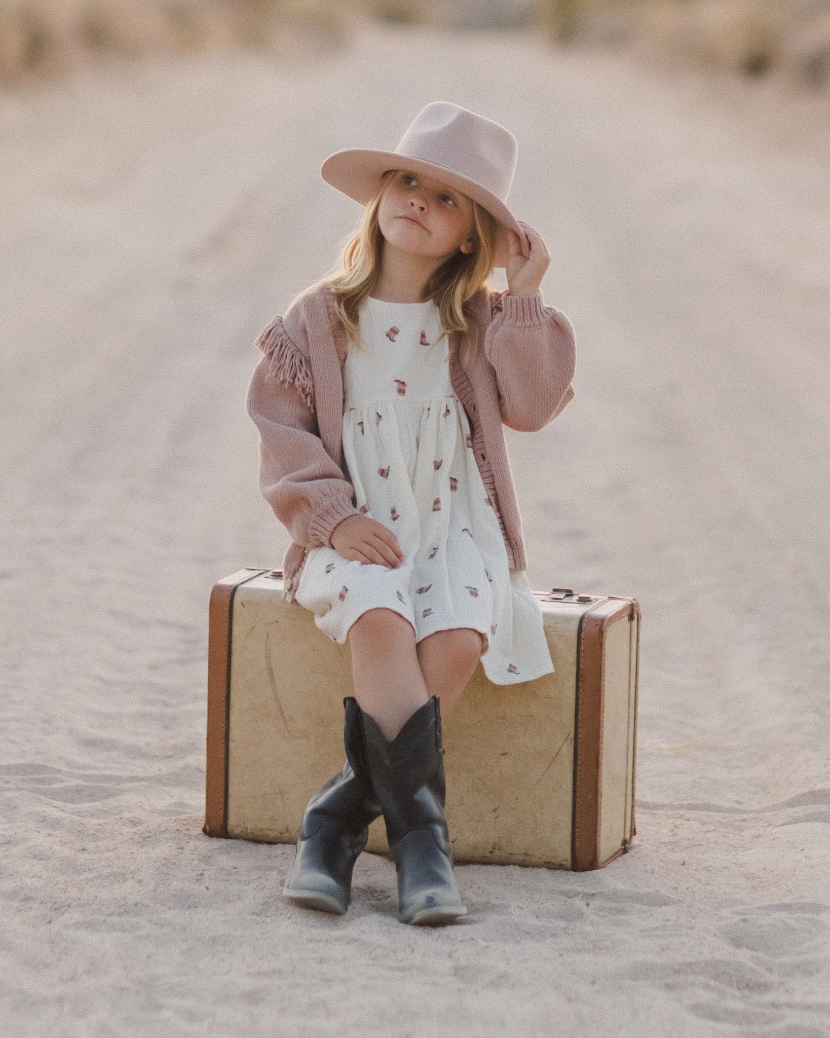 Fringe Cardigan || Rose - Rylee + Cru Canada