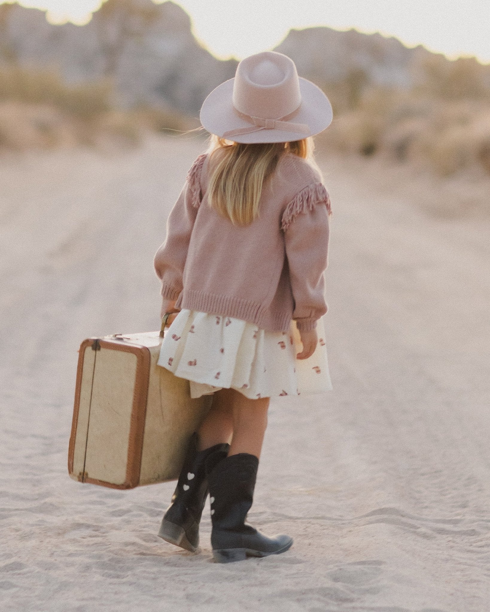 Fringe Cardigan || Rose - Rylee + Cru Canada