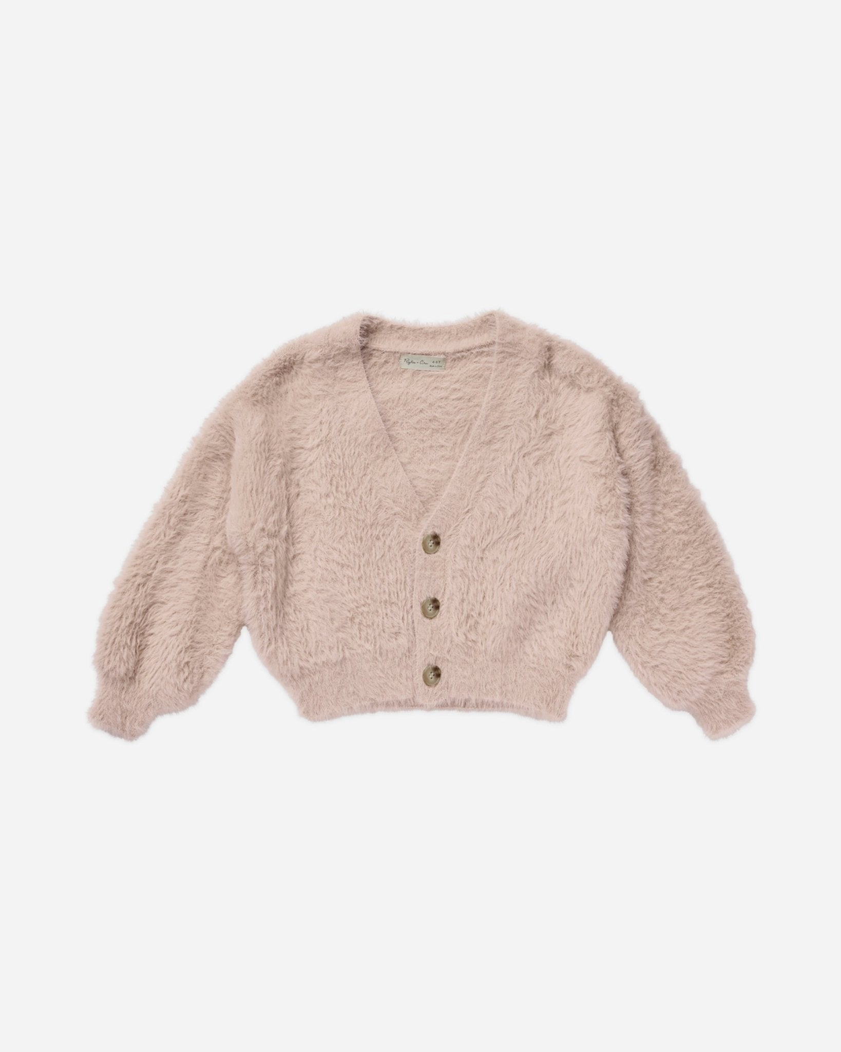 Fuzzy Cardigan || Blush - Rylee + Cru Canada