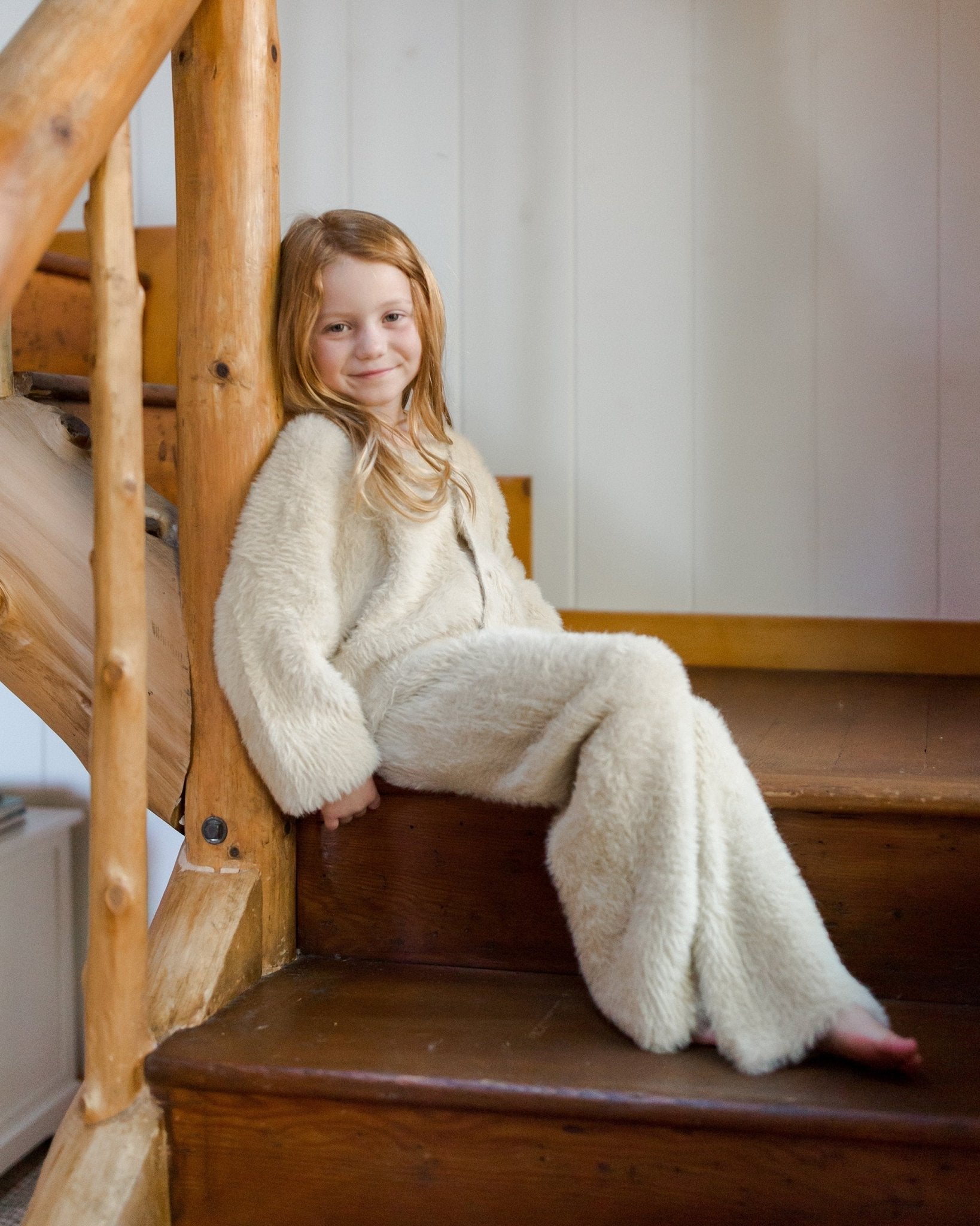 Fuzzy Knit Lounge Set || Champagne - Rylee + Cru Canada