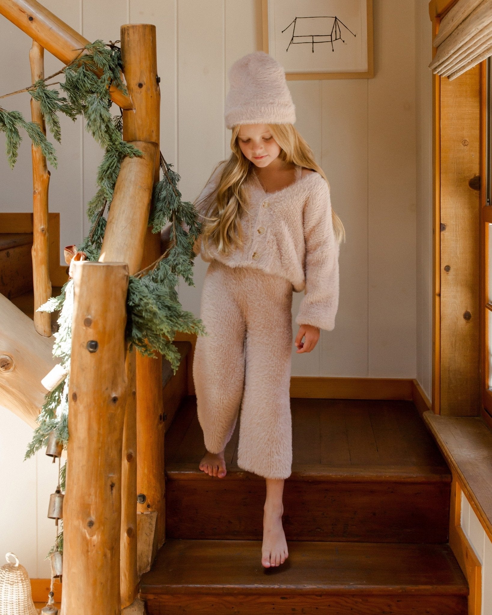 Fuzzy Knit Set || Blush - Rylee + Cru Canada