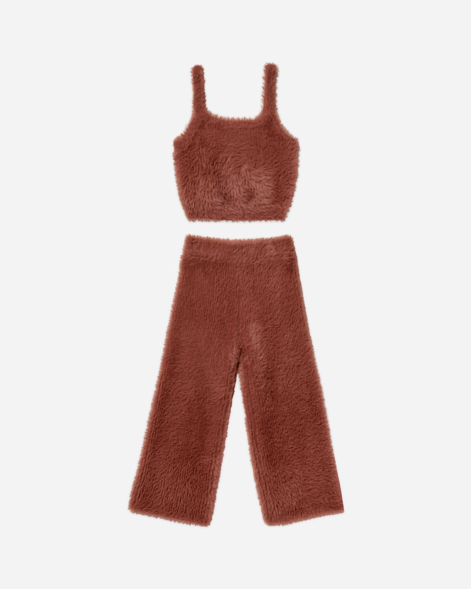 Fuzzy Knit Set || Brick - Rylee + Cru Canada