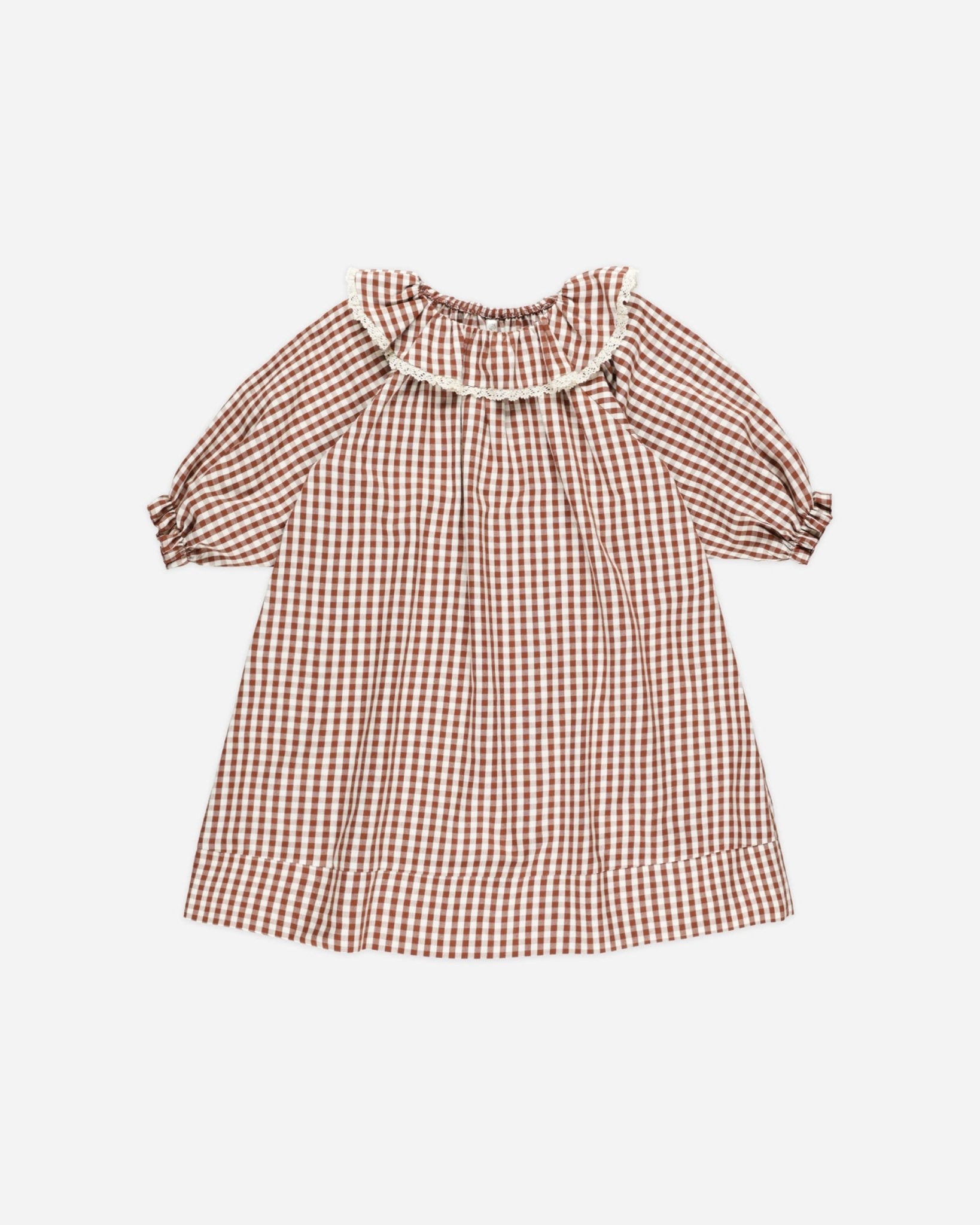 Girl's Nightgown || Brick Gingham - Rylee + Cru Canada