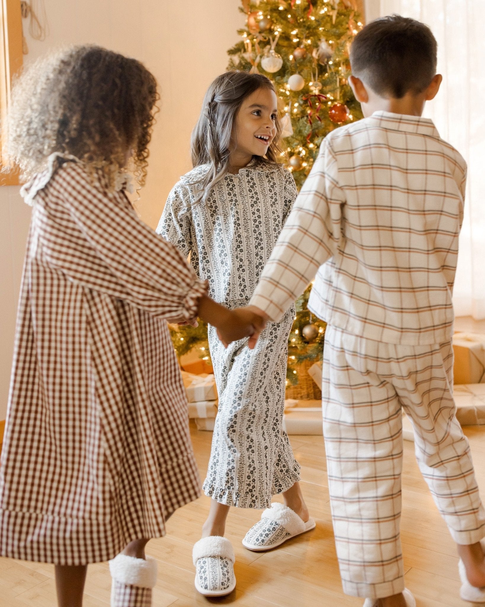 Girl's Nightgown || Brick Gingham - Rylee + Cru Canada