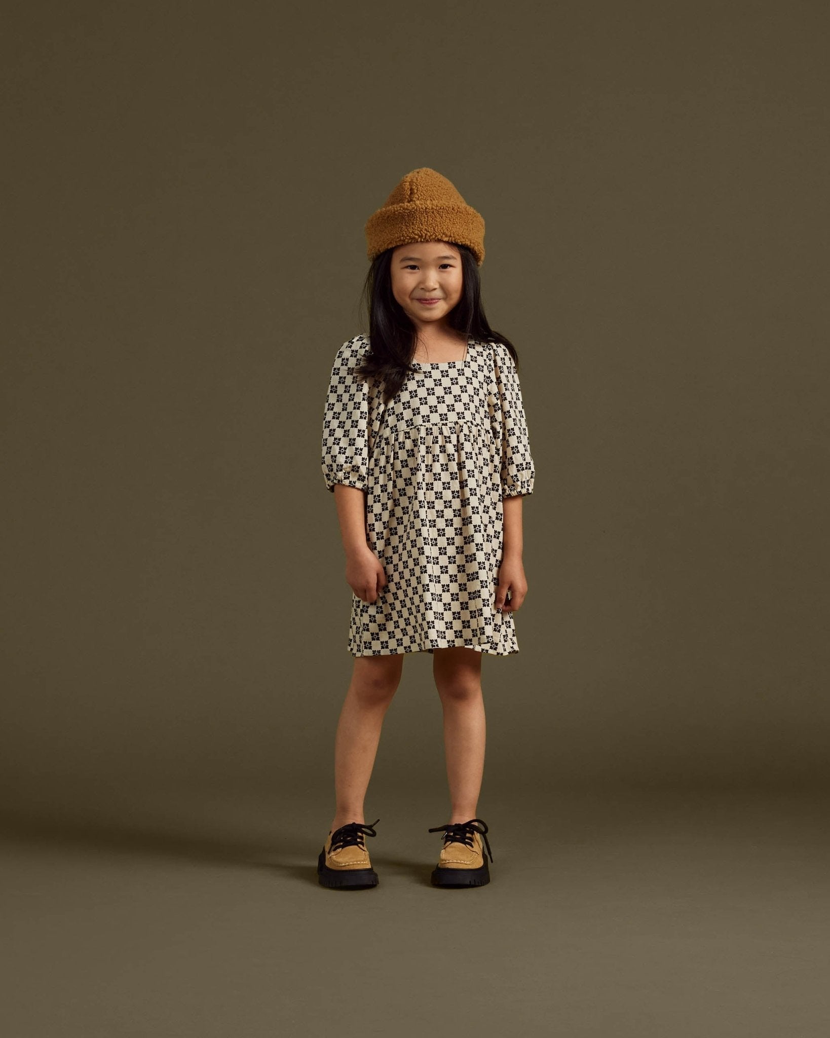 Gretta Babydoll Dress || Flower Check - Rylee + Cru Canada