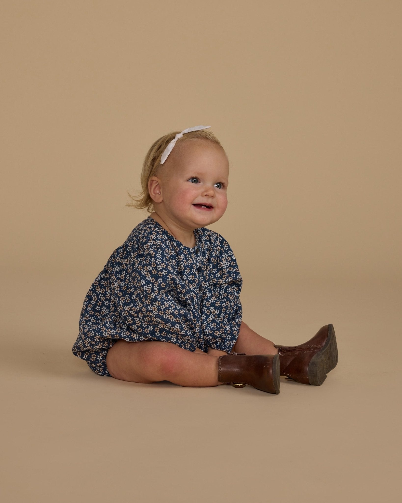 Gwen Romper || Blue Floral - Rylee + Cru Canada