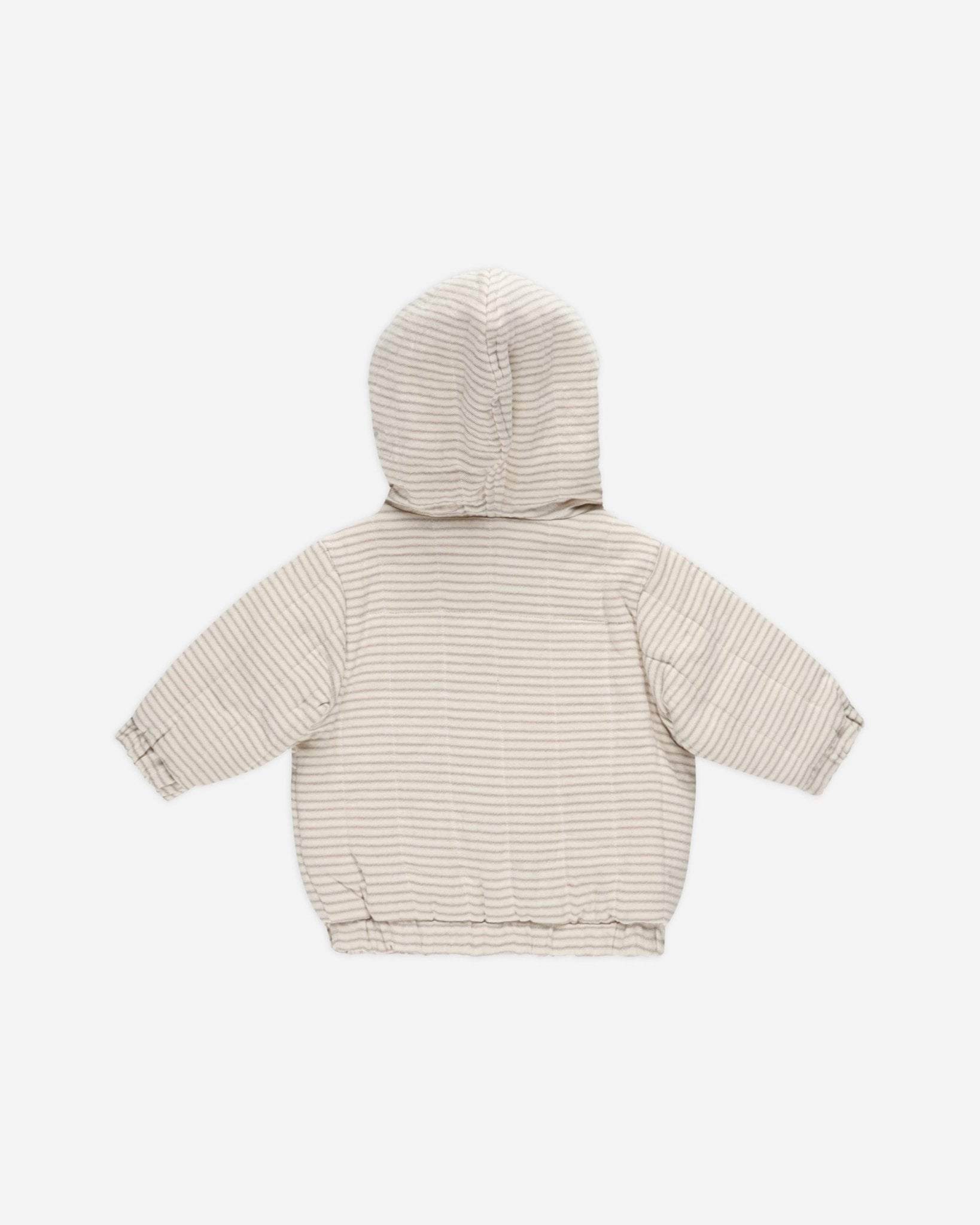 Hooded Woven Jacket || Basil Stripe - Rylee + Cru Canada