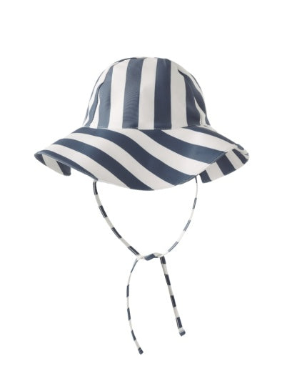 Chapeau de bain souple rayé marine
