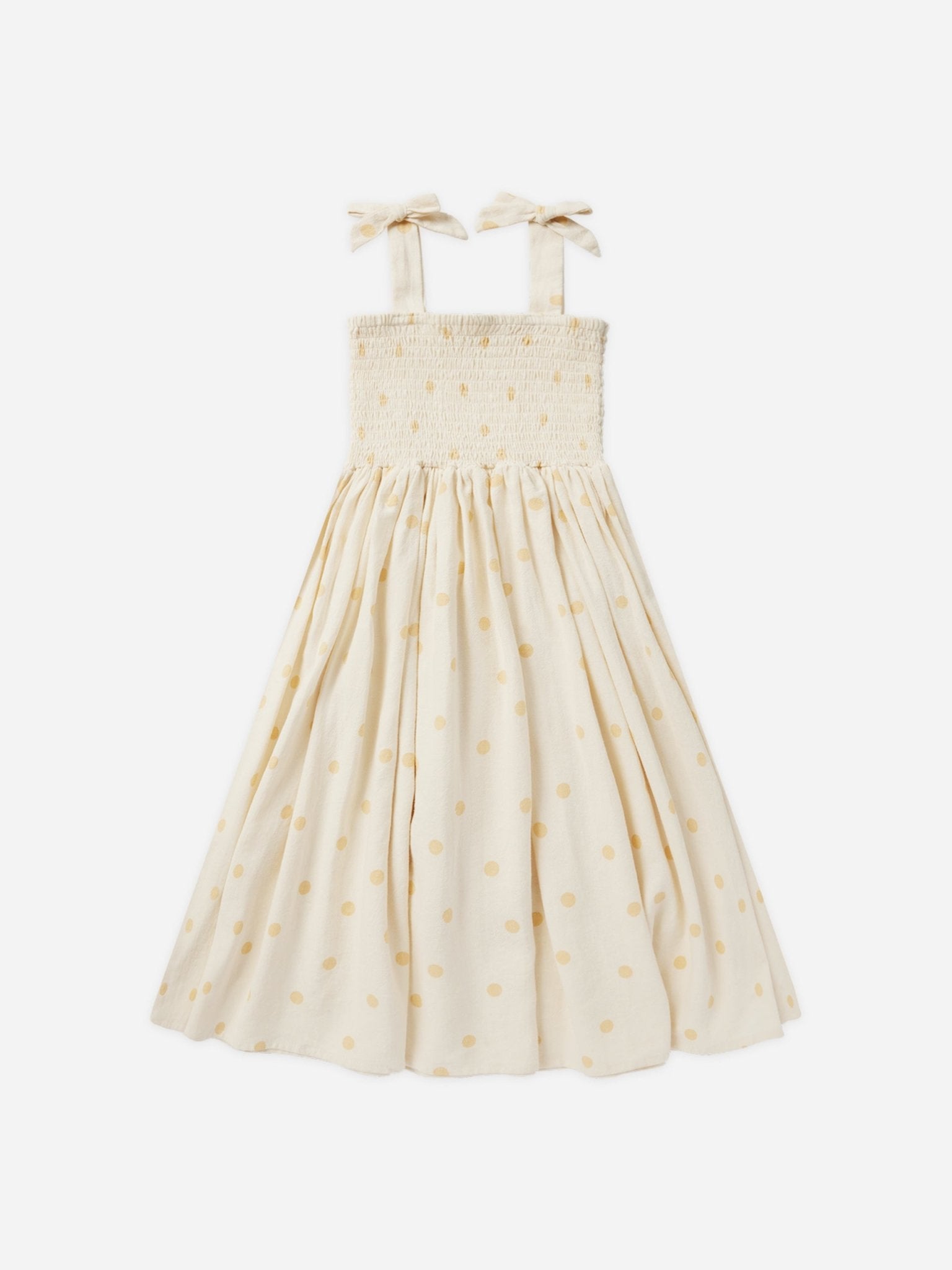 Ivy Dress || Yellow Polka Dot - Rylee + Cru Canada