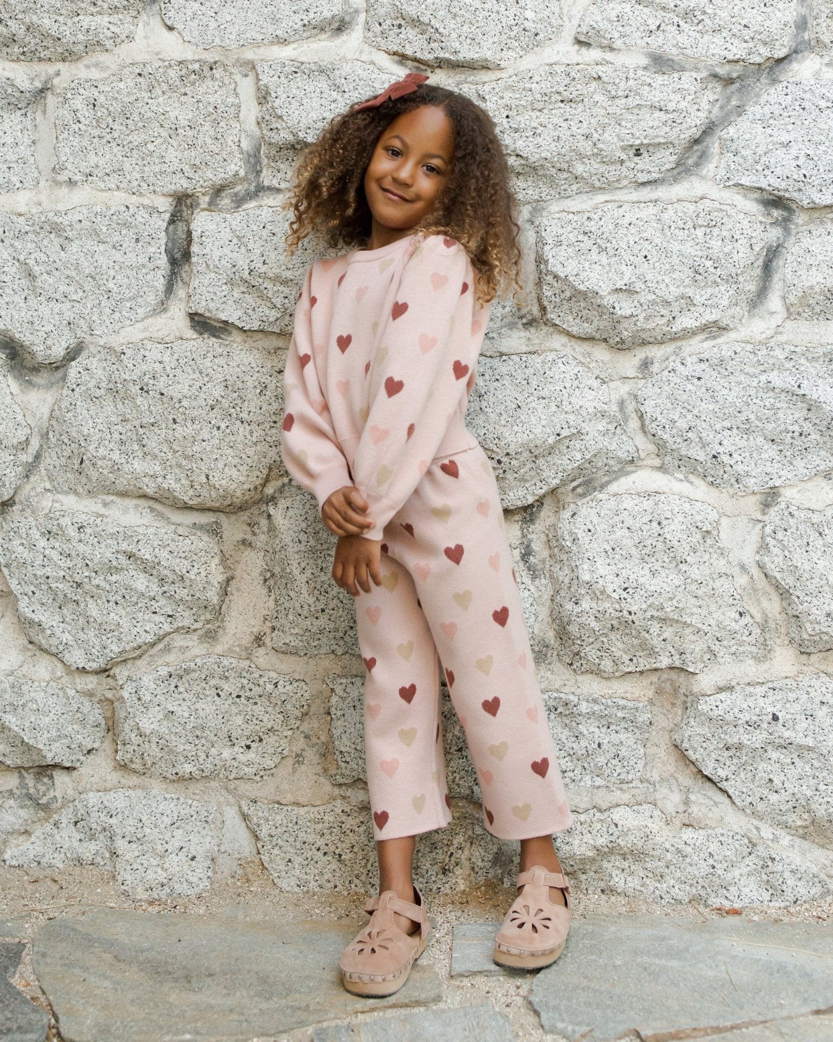 Jacquard Knit Set || Hearts - Rylee + Cru Canada