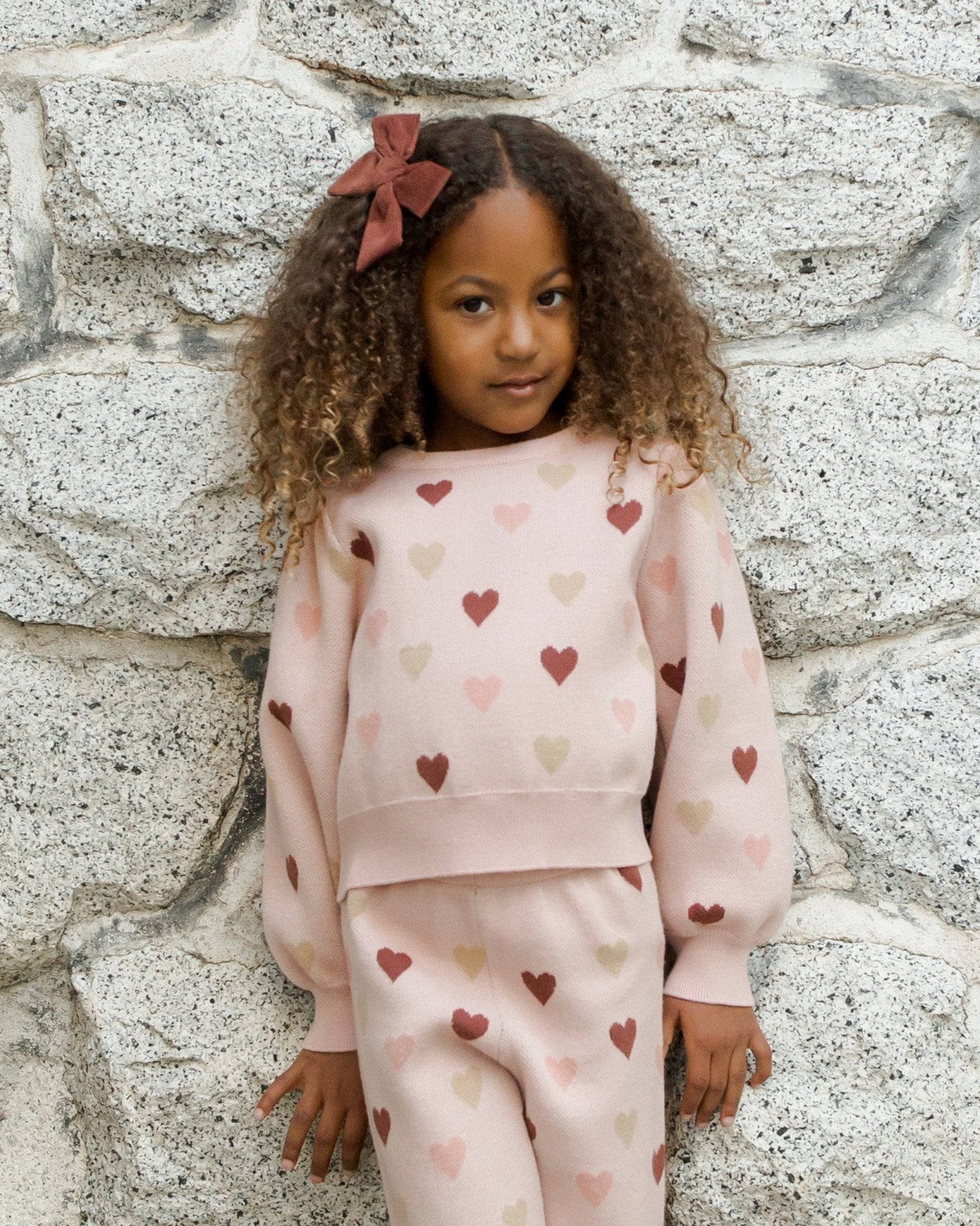 Jacquard Knit Set || Hearts - Rylee + Cru Canada