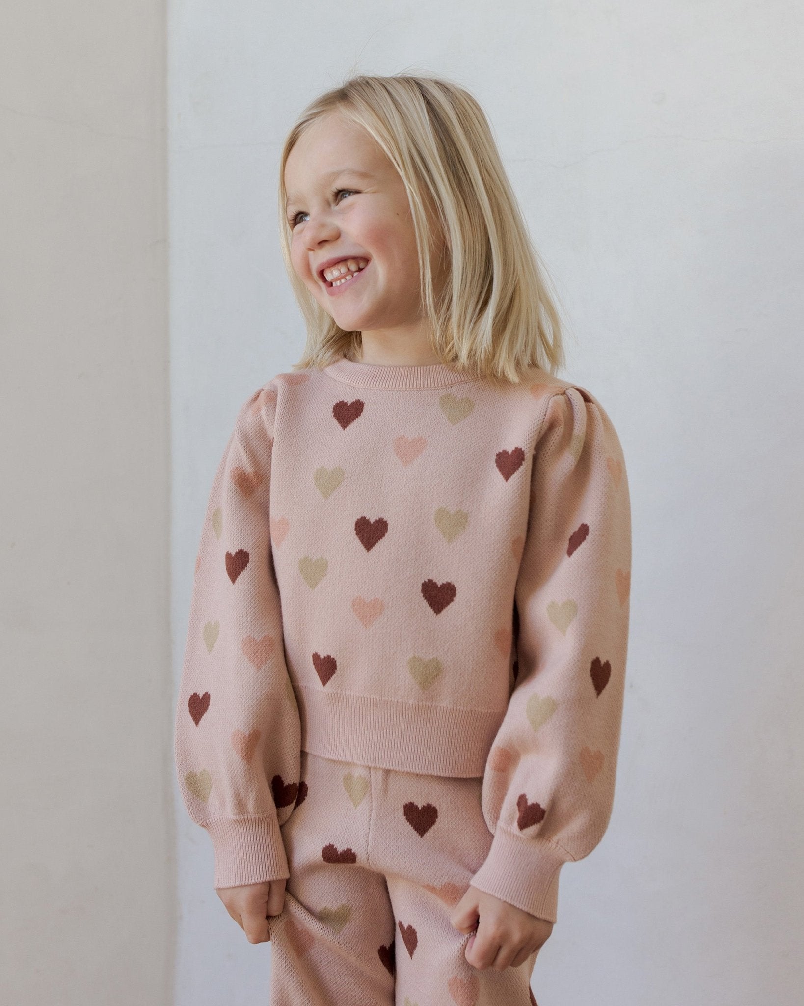 Jacquard Knit Set || Hearts - Rylee + Cru Canada