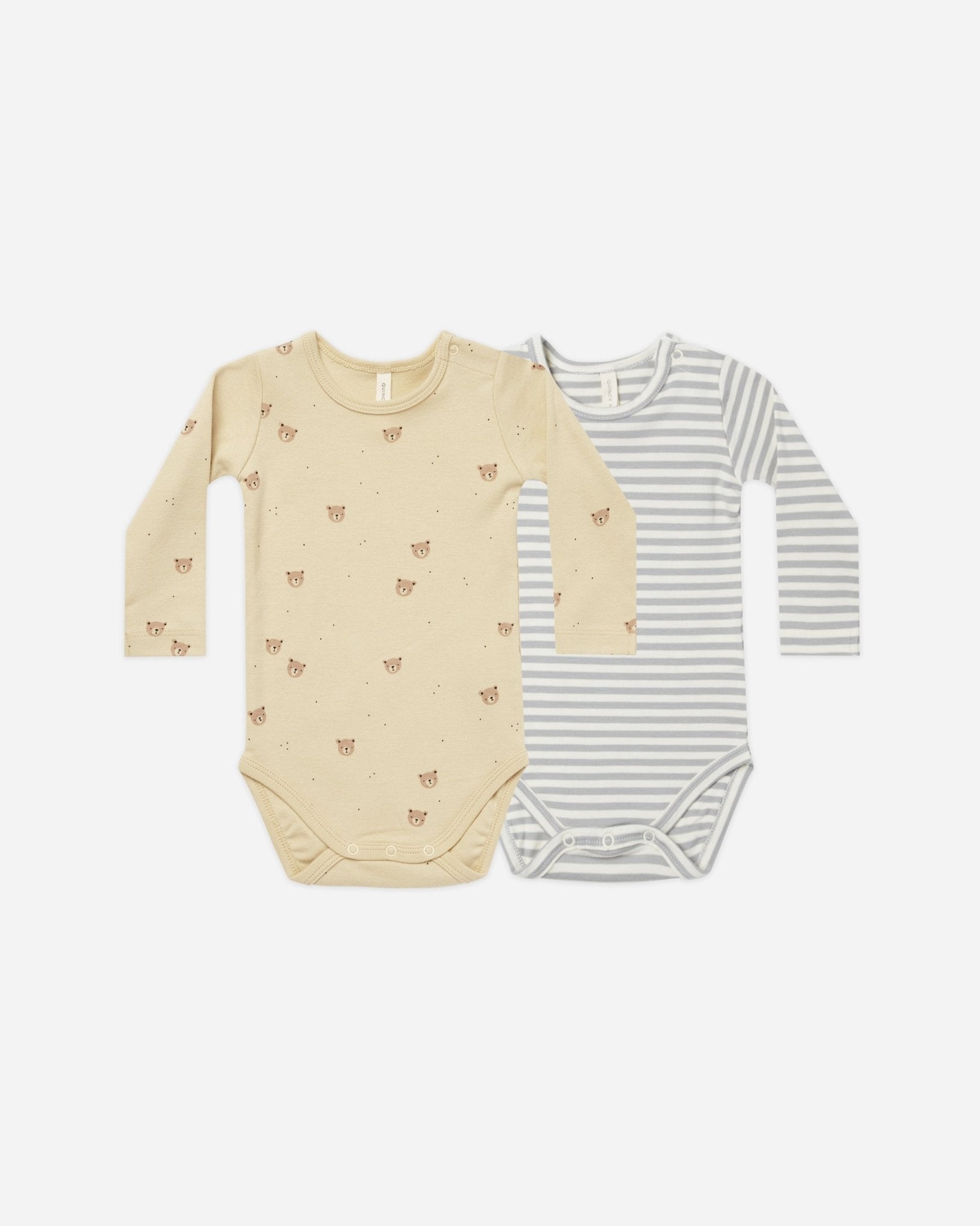 Jersey Bodysuit, 2 - Pack || Bears, Dusty Blue Stripe - Rylee + Cru Canada