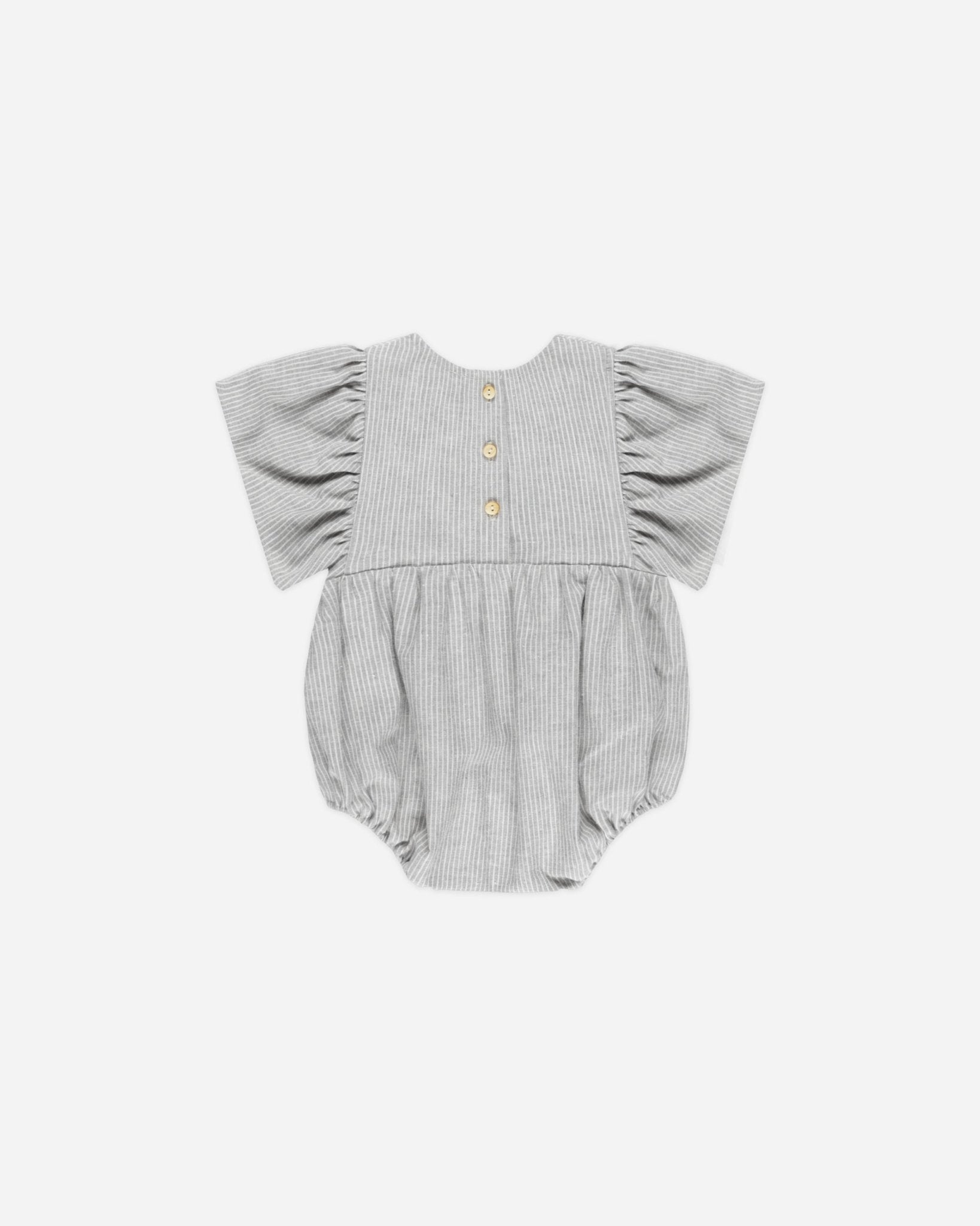 Kalea Romper || Blue Micro Stripe - Rylee + Cru Canada