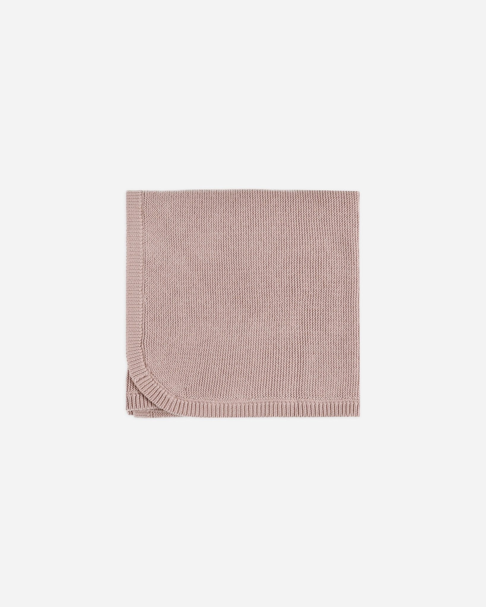 Knit Baby Blanket || Mauve - Rylee + Cru Canada