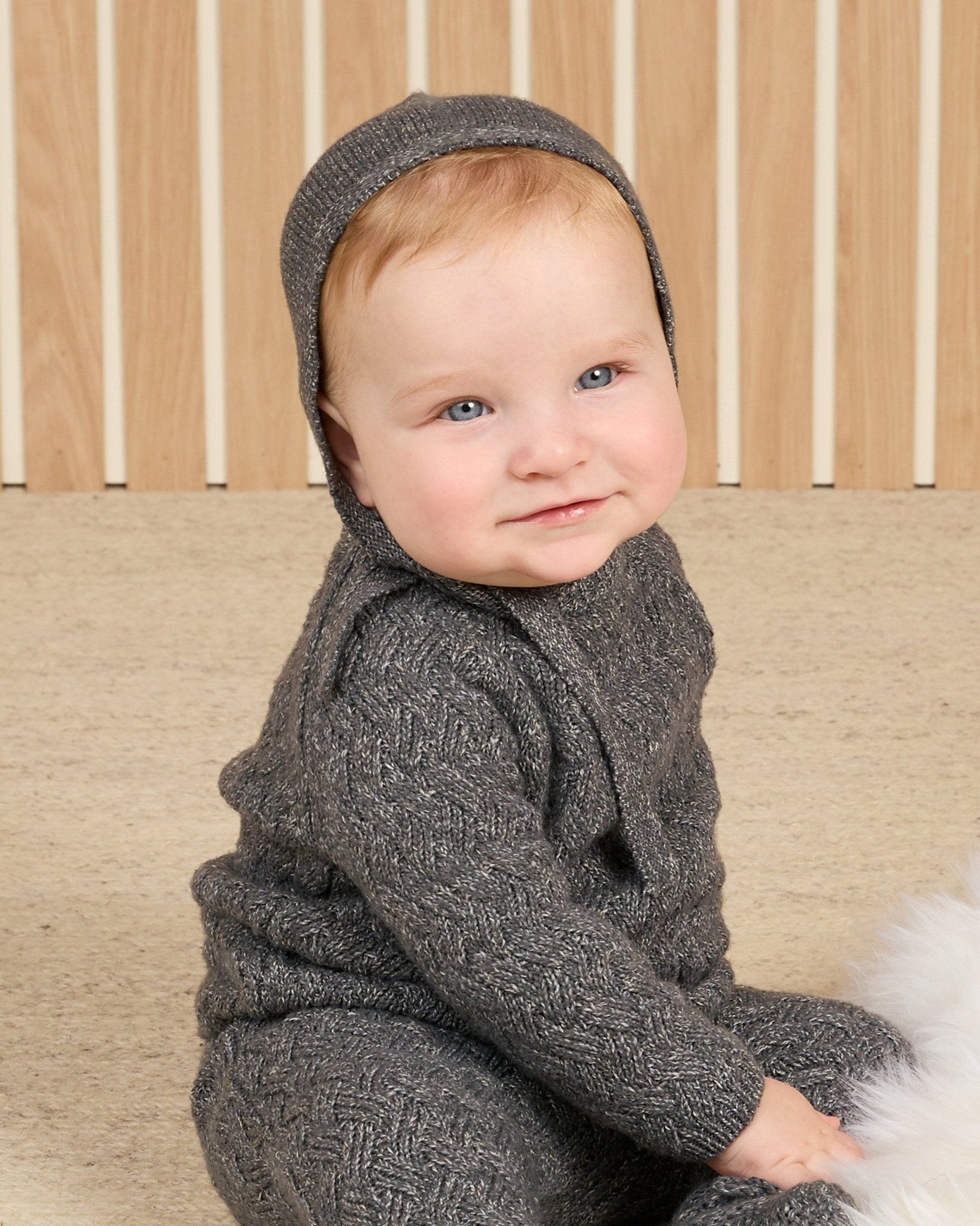 Knit Bonnet || Heathered Indigo - Rylee + Cru Canada